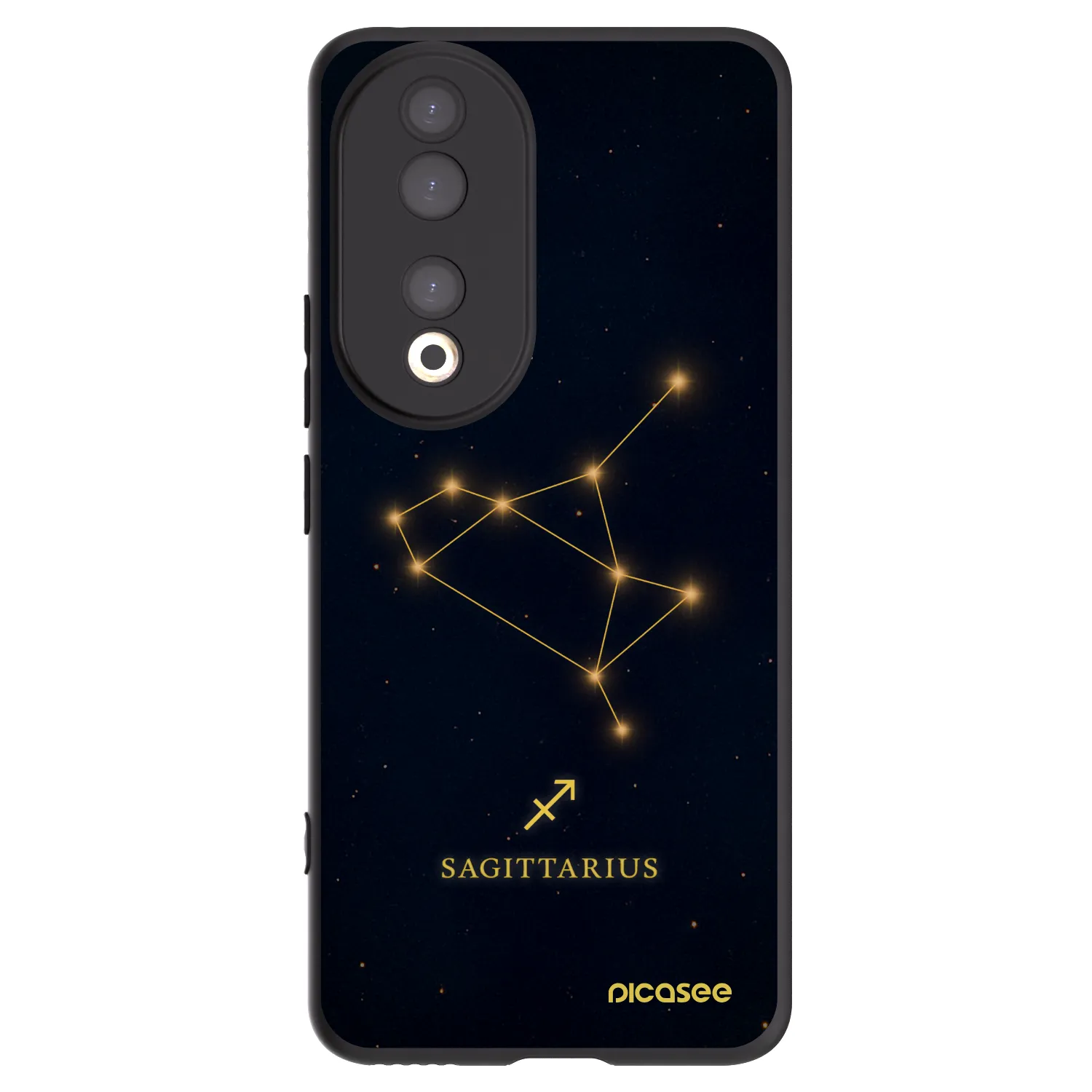 Picasee silikonski črni ovitek za Honor 90 5G - SAGITTARIUS