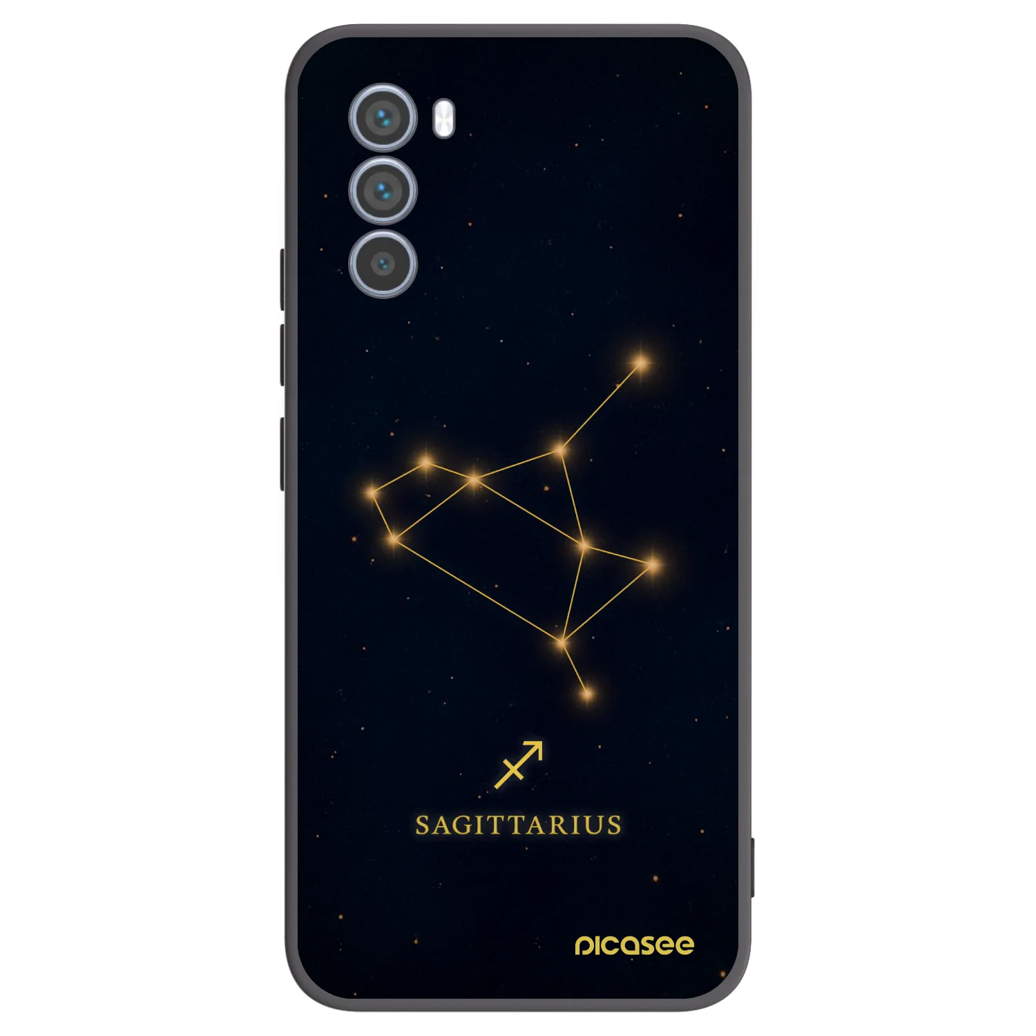 Picasee silikonski črni ovitek za Motorola Moto G62 - SAGITTARIUS