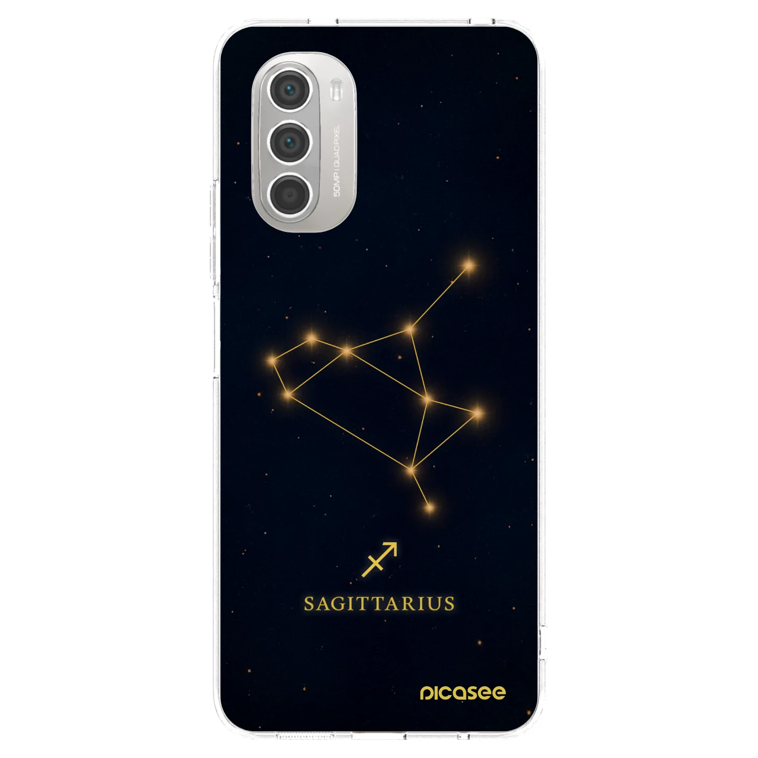 Picasee silikonski prozorni ovitek za Motorola Moto G51 - SAGITTARIUS