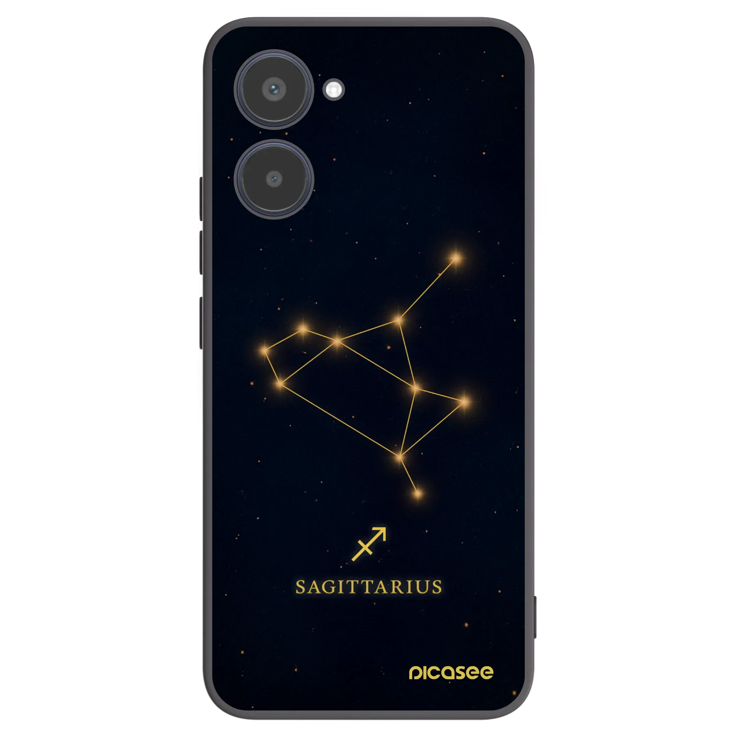 Picasee silikonski črni ovitek za Realme 10 4G - SAGITTARIUS