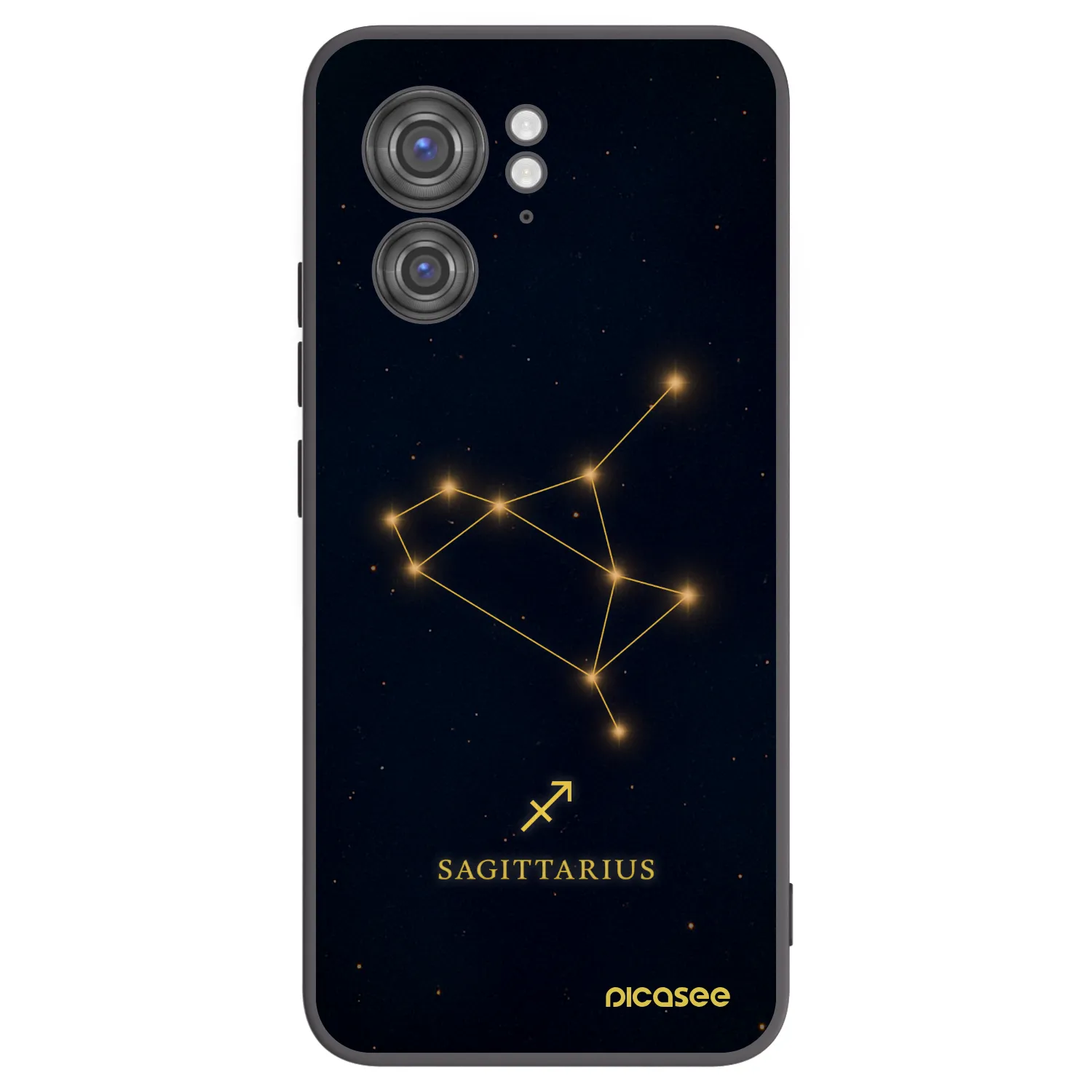 Picasee silikonski črni ovitek za Motorola Edge 40 - SAGITTARIUS