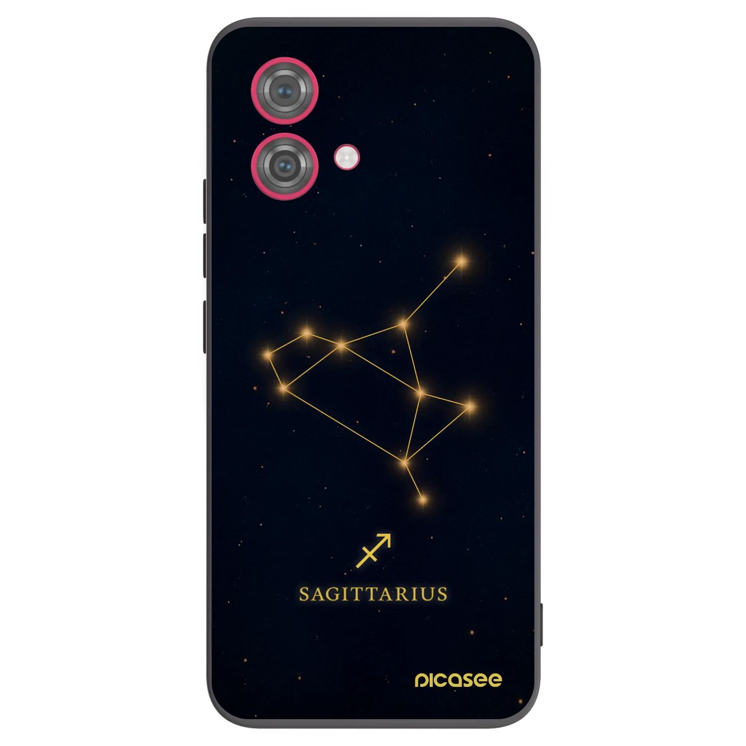 Picasee silikonski črni ovitek za Motorola Moto G84 5G - SAGITTARIUS