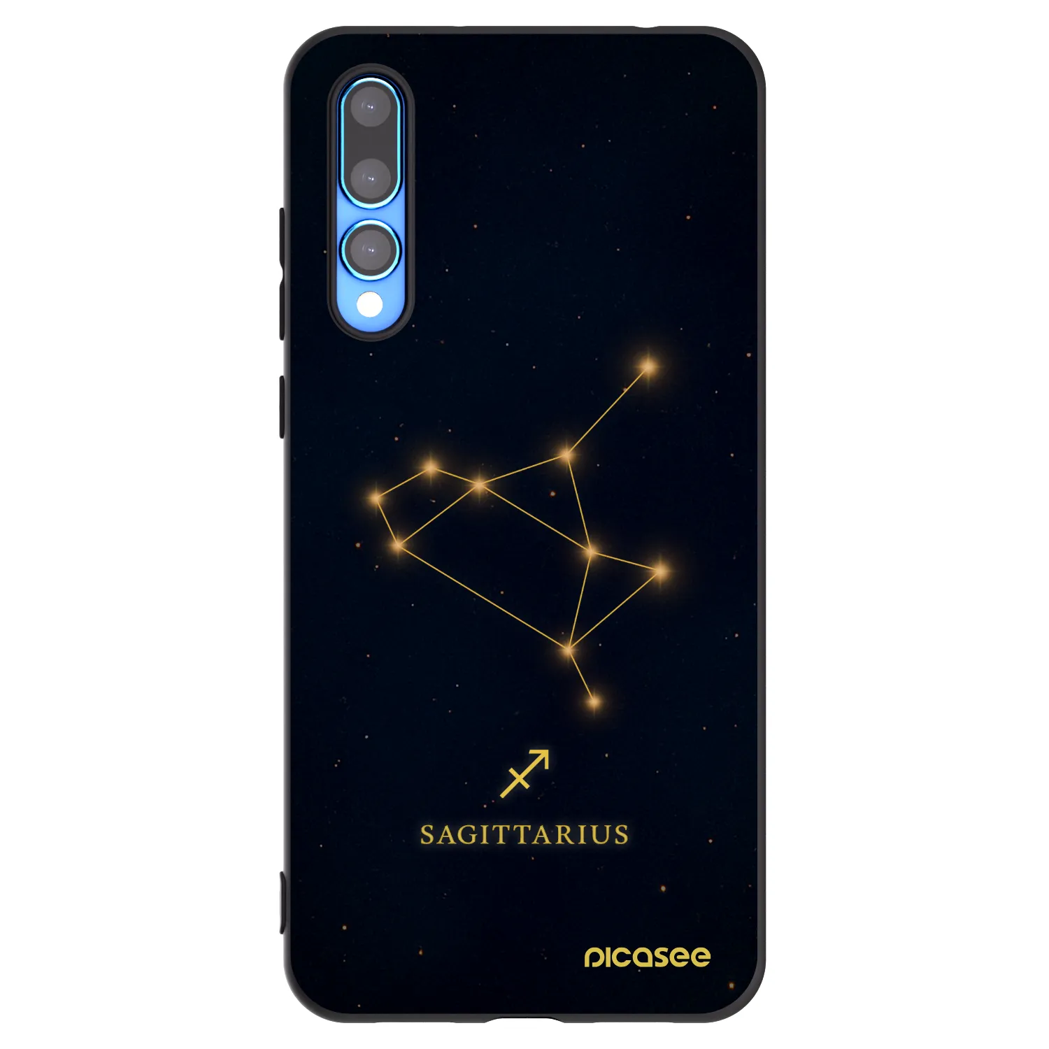 Picasee silikonski črni ovitek za Huawei P20 Pro - SAGITTARIUS