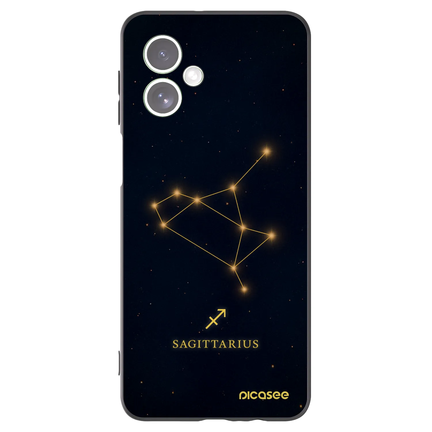 Picasee silikonski črni ovitek za Motorola Moto G54 5G - SAGITTARIUS