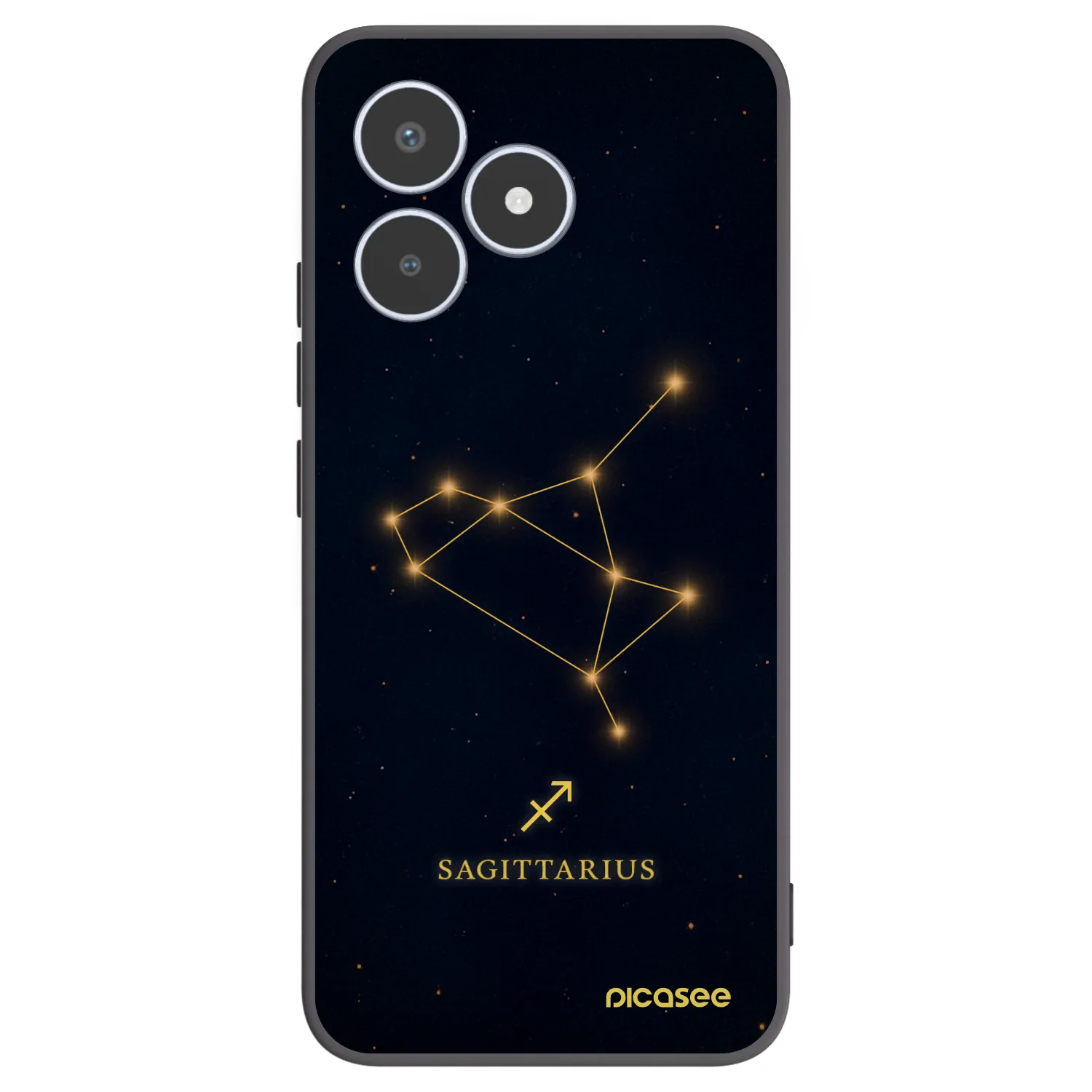Picasee silikonski črni ovitek za Realme C53 - SAGITTARIUS