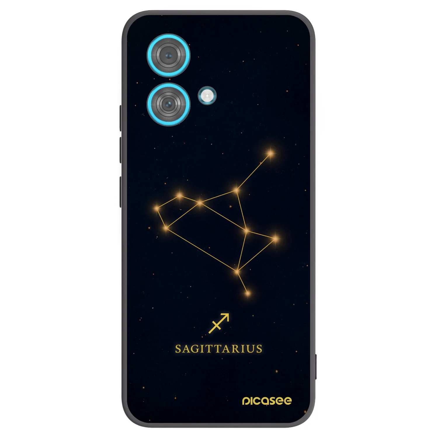 Picasee silikonski črni ovitek za Motorola Edge 40 Neo - SAGITTARIUS