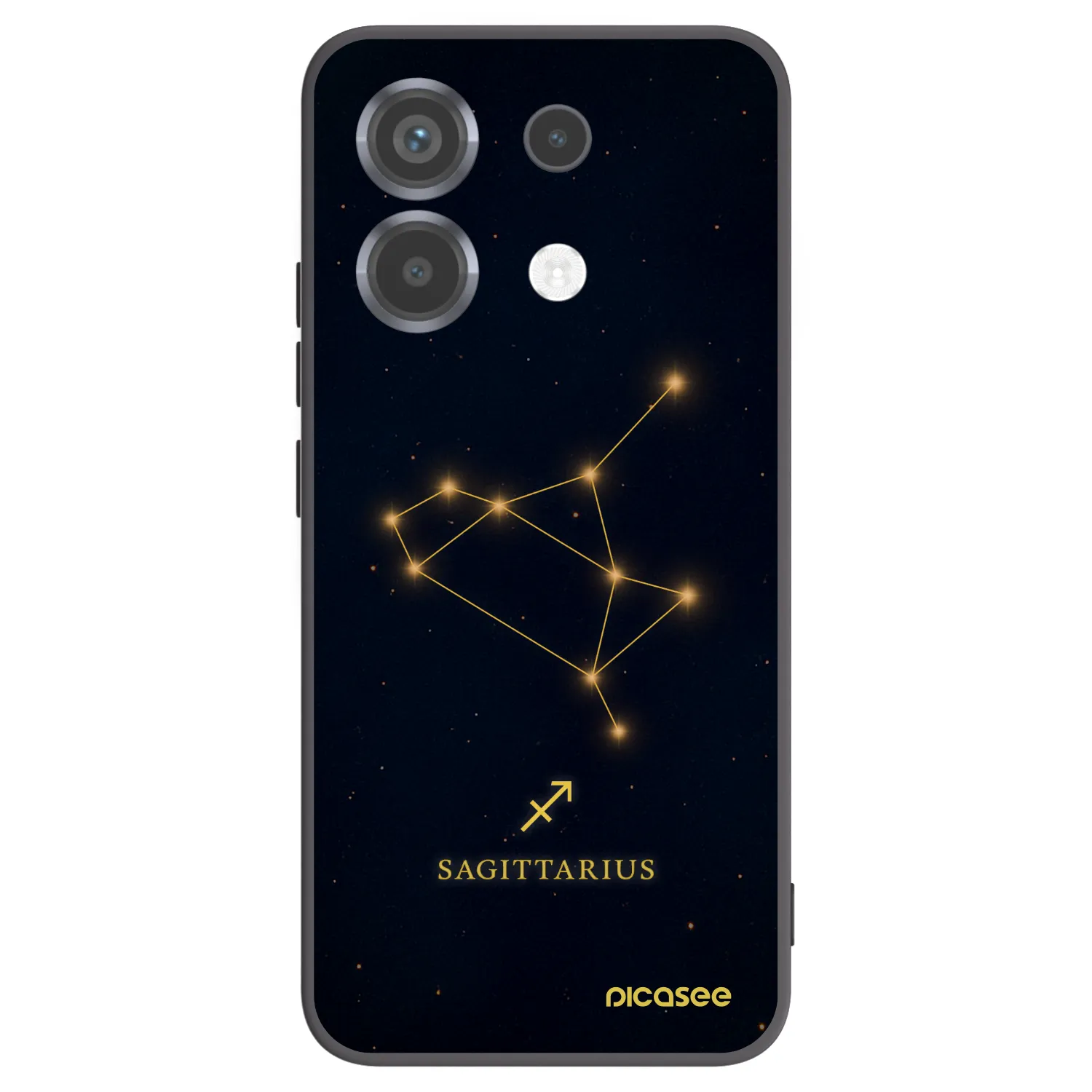 Picasee silikonski črni ovitek za Xiaomi Poco X6 - SAGITTARIUS
