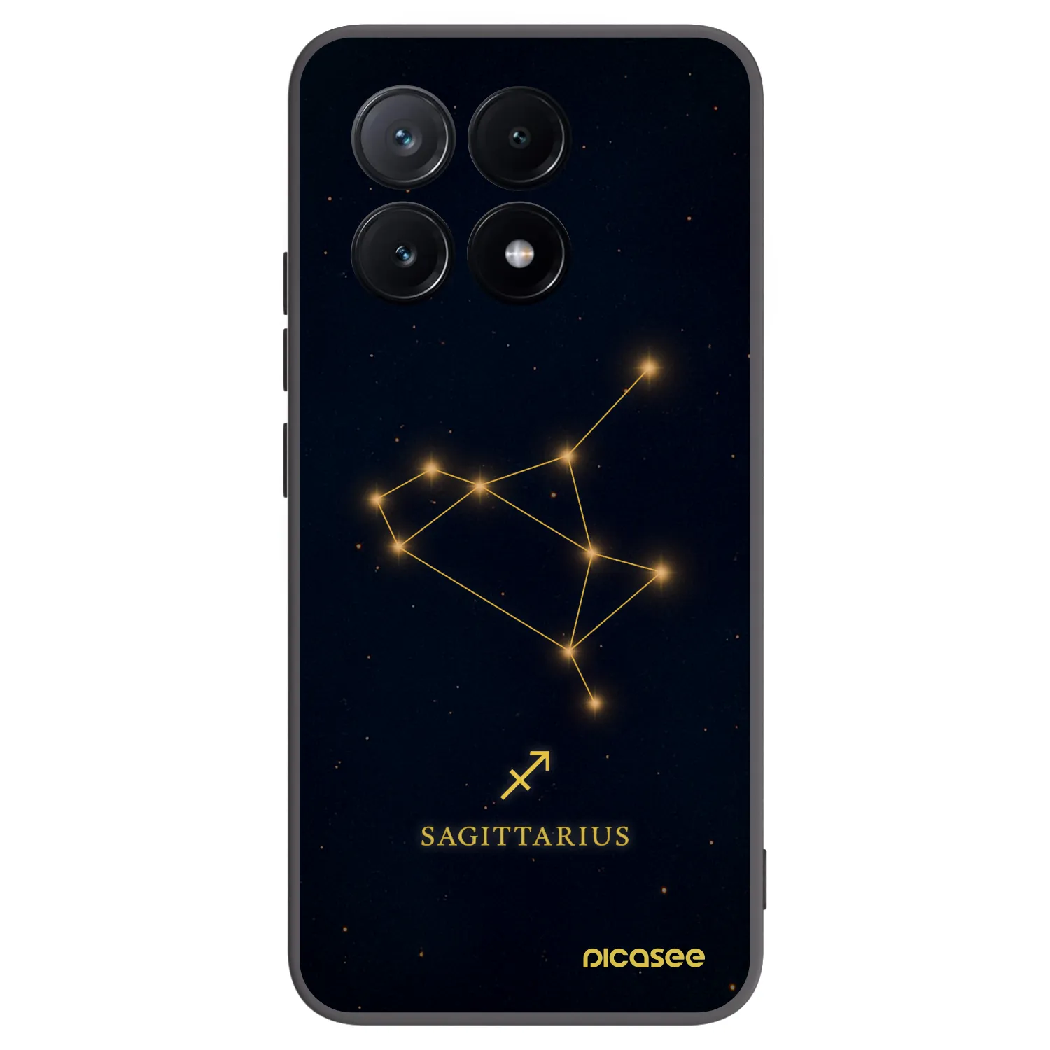 Picasee silikonski črni ovitek za Xiaomi Poco X6 Pro - SAGITTARIUS