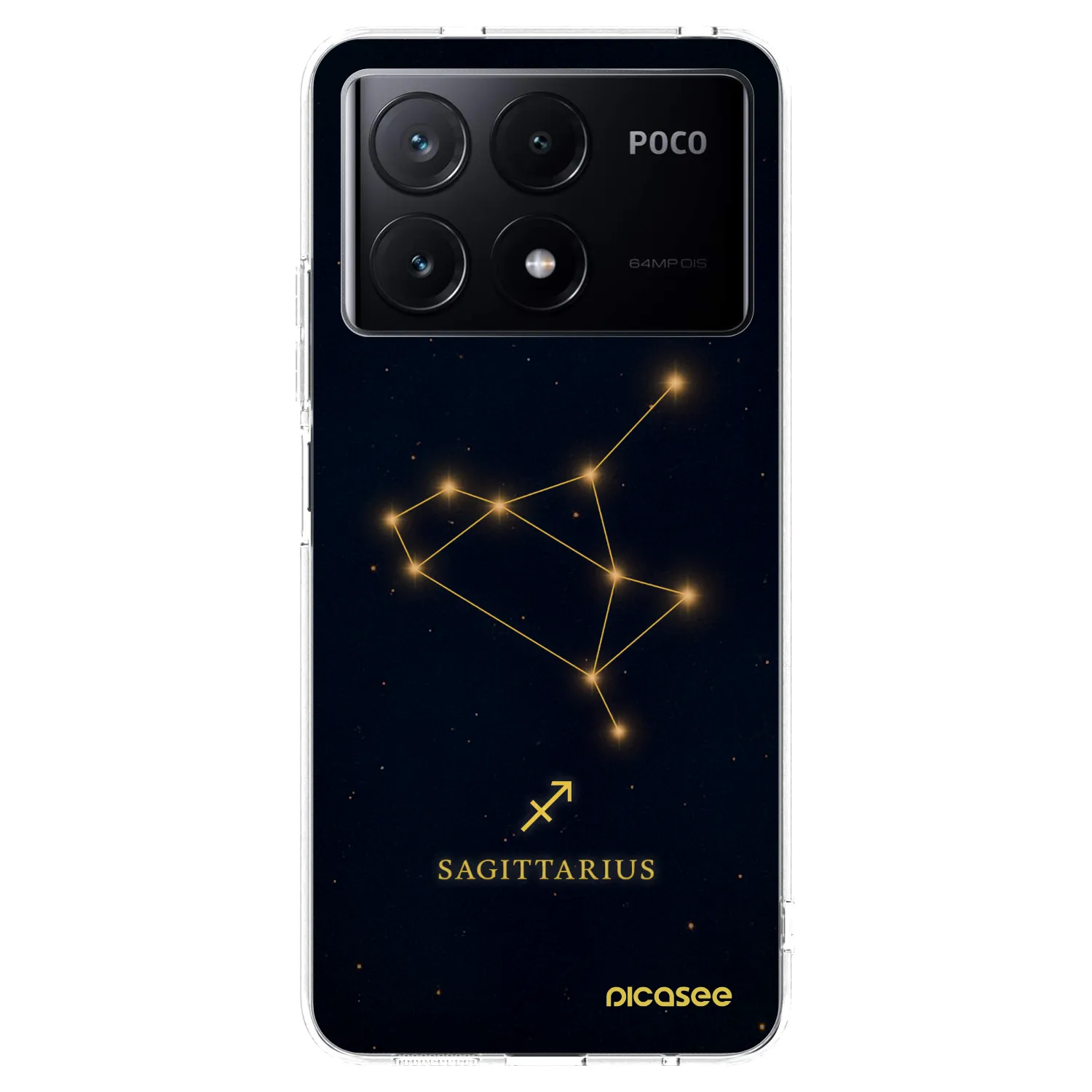 Picasee silikonski prozorni ovitek za Xiaomi Poco X6 Pro - SAGITTARIUS