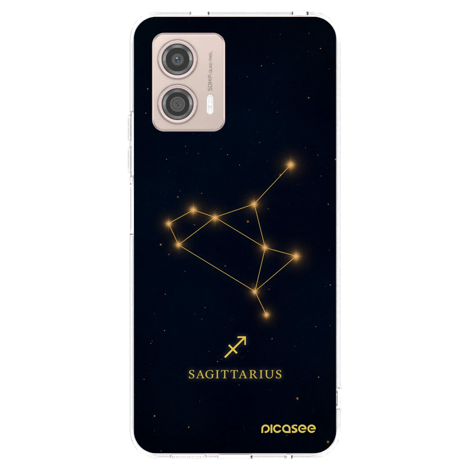 Picasee silikonski prozorni ovitek za Motorola Moto G53 5G - SAGITTARIUS