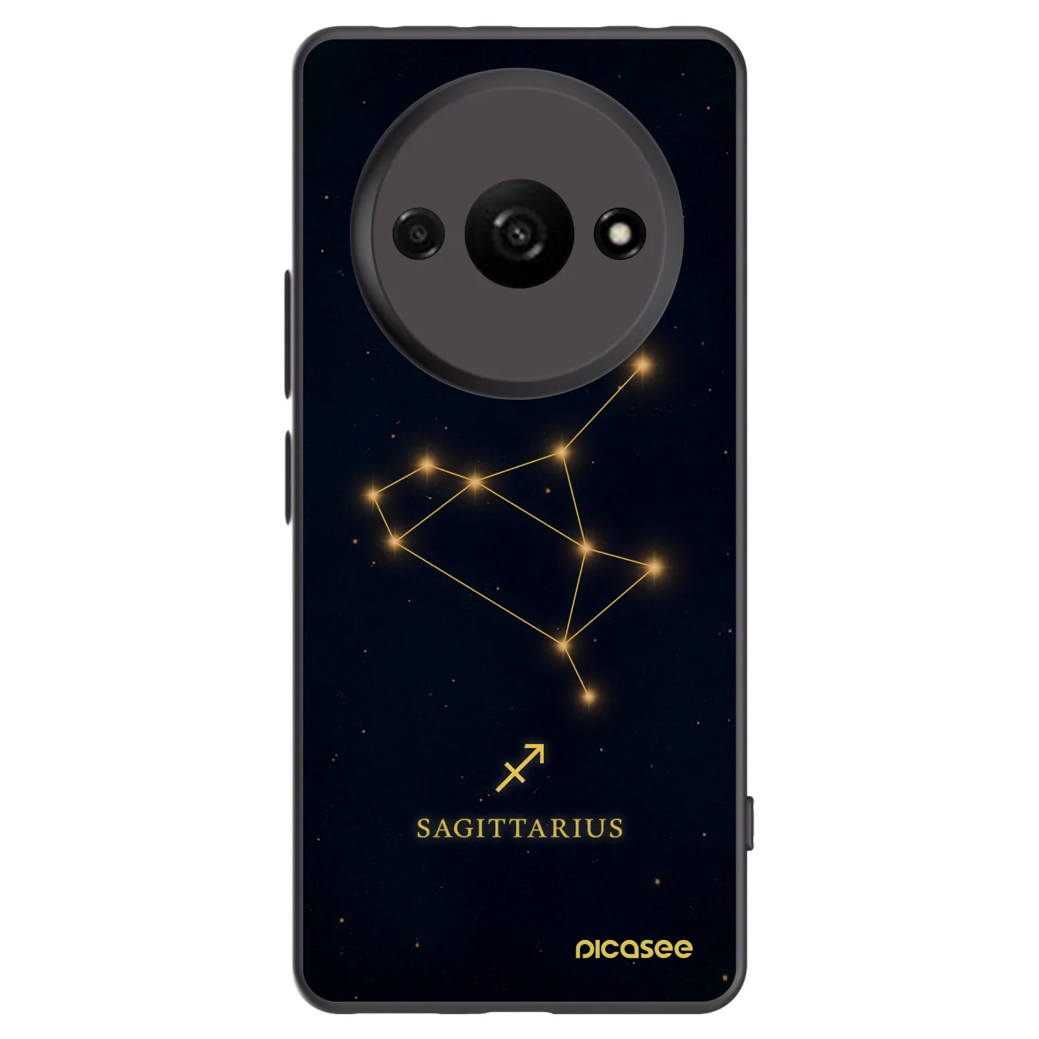 Picasee silikonski črni ovitek za Xiaomi Redmi A3 - SAGITTARIUS
