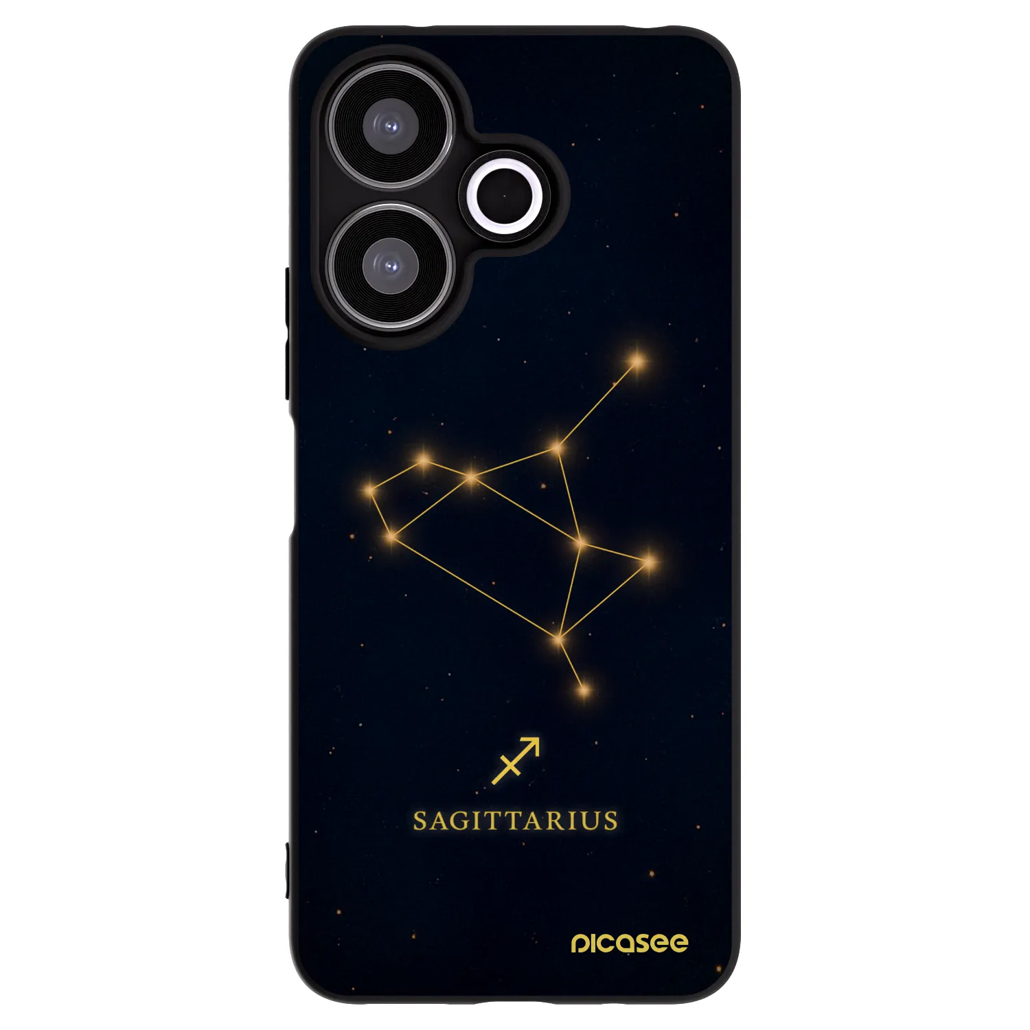 Picasee silikonski črni ovitek za Xiaomi Redmi 13 4G - SAGITTARIUS