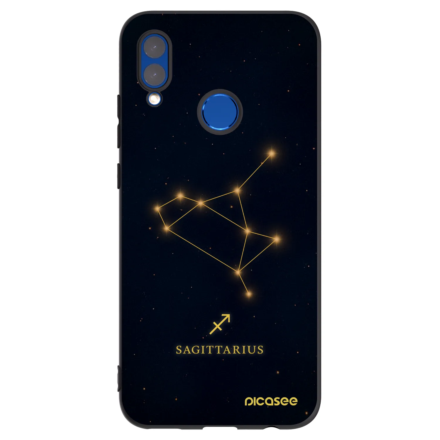 Picasee silikonski črni ovitek za Honor 10 Lite - SAGITTARIUS