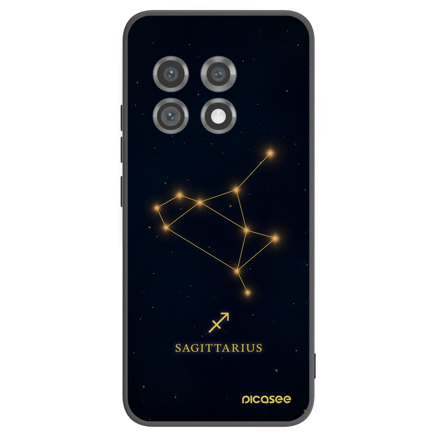Picasee silikonski črni ovitek za OnePlus 11 5G - SAGITTARIUS
