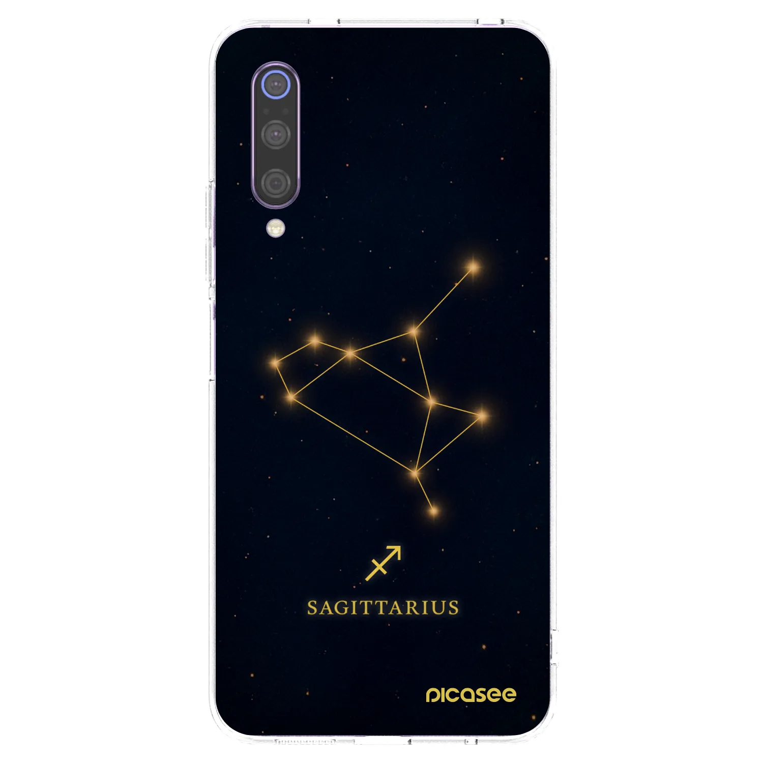 Picasee silikonski prozorni ovitek za Xiaomi Mi 9 - SAGITTARIUS