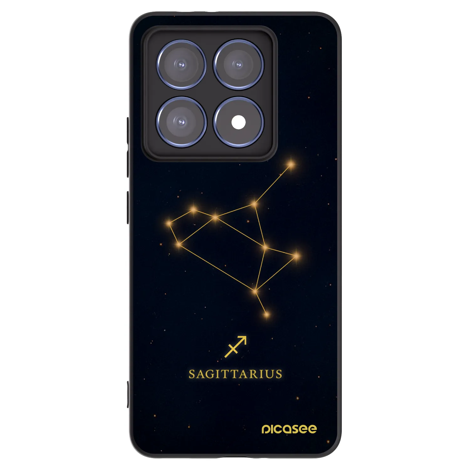 Picasee silikonski črni ovitek za Xiaomi 14T Pro - SAGITTARIUS