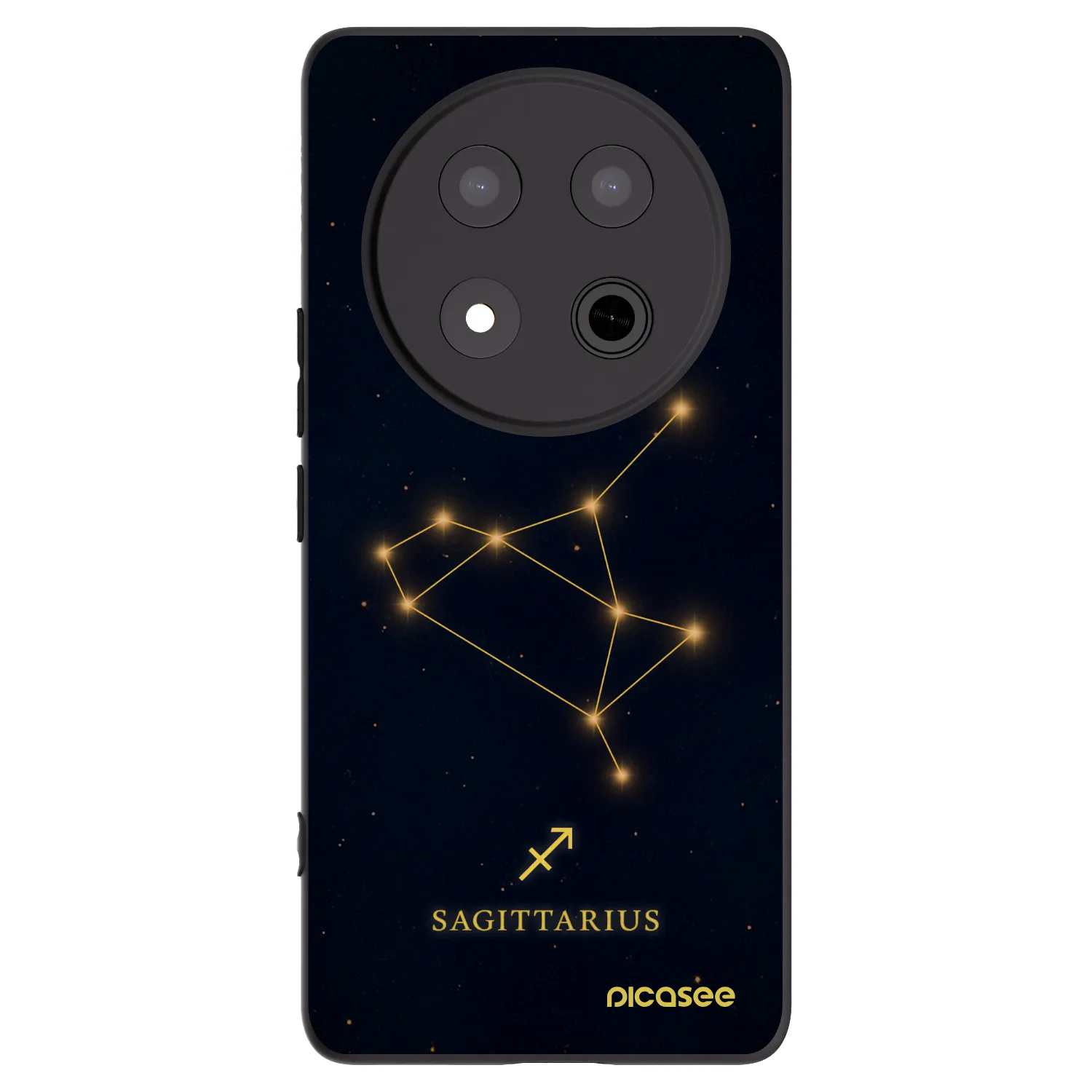 Picasee silikonski črni ovitek za Honor Magic7 Lite 5G - SAGITTARIUS