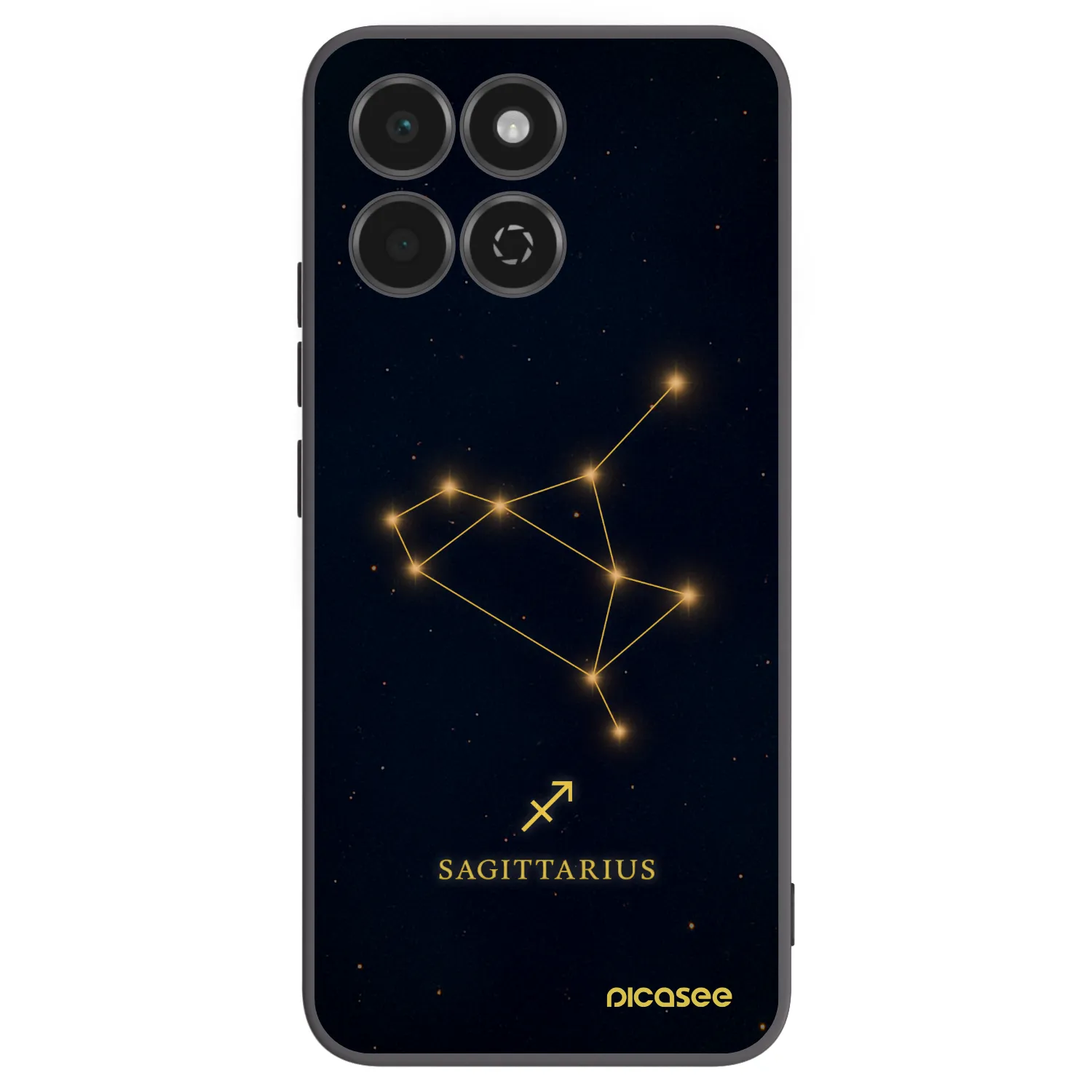 Picasee silikonski črni ovitek za Honor 200 Smart 5G - SAGITTARIUS