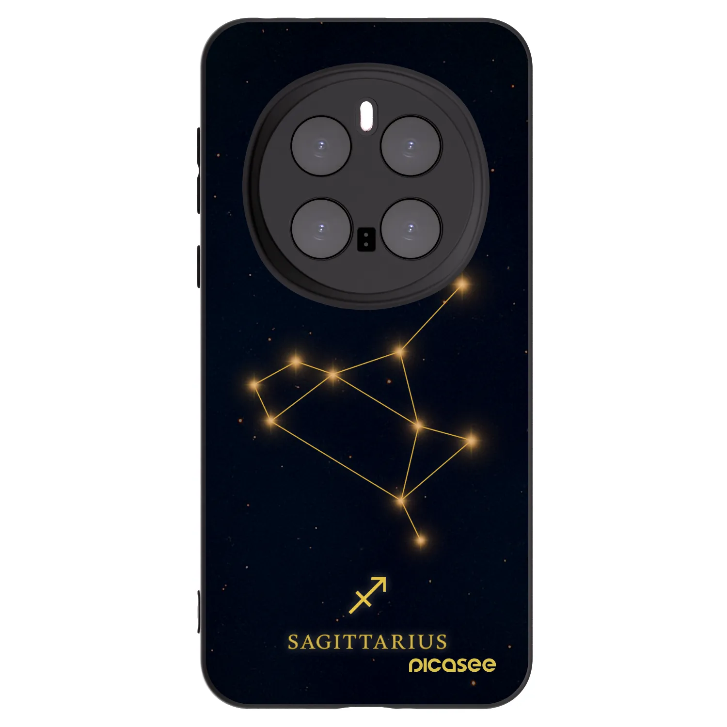 Picasee silikonski črni ovitek za Honor Magic7 Pro 5G - SAGITTARIUS