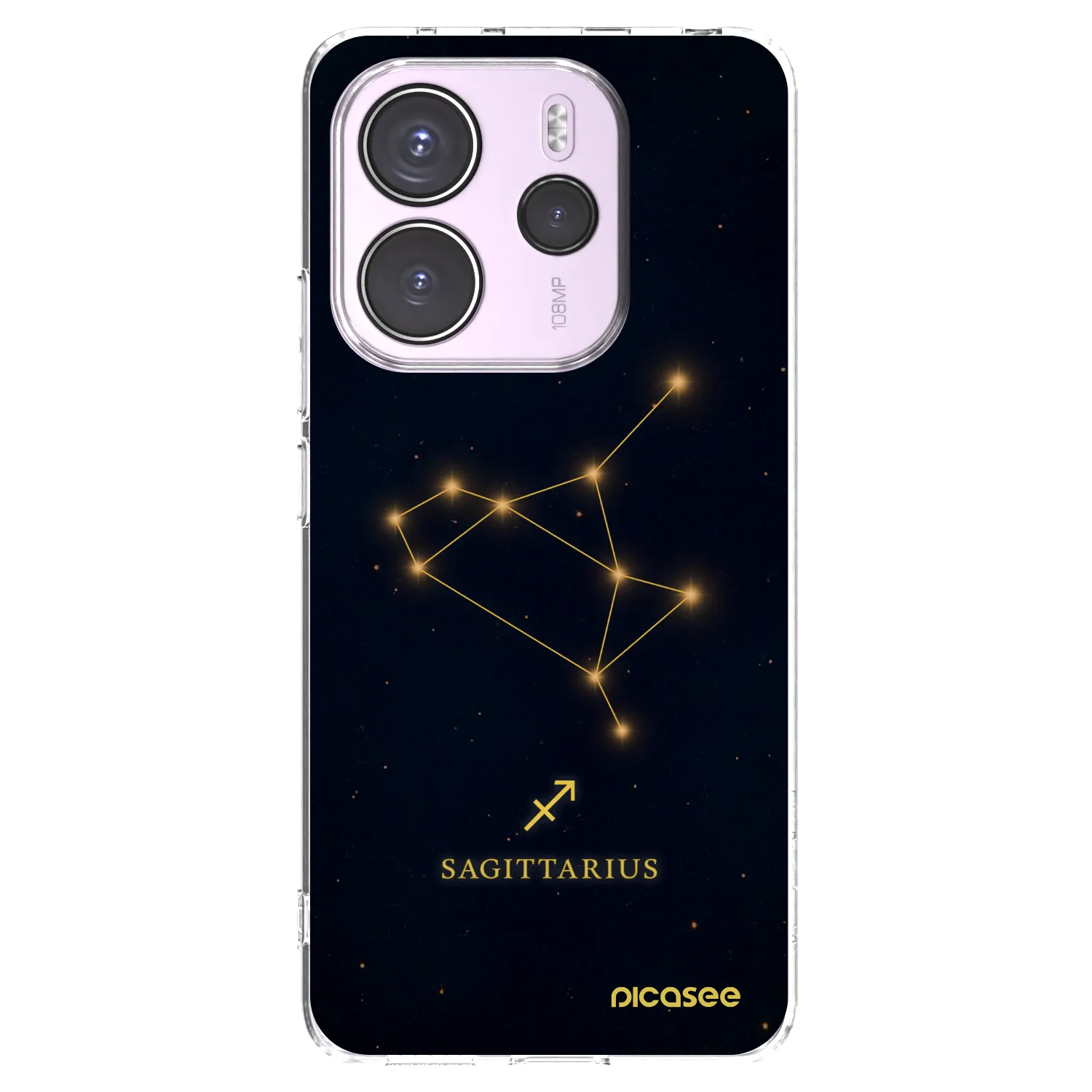 Picasee silikonski prozorni ovitek za Xiaomi Redmi Note 14 4G - SAGITTARIUS