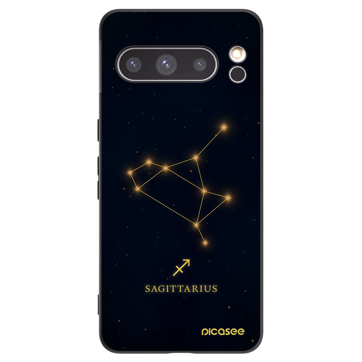 Picasee silikonski črni ovitek za Google Pixel 8 Pro - SAGITTARIUS