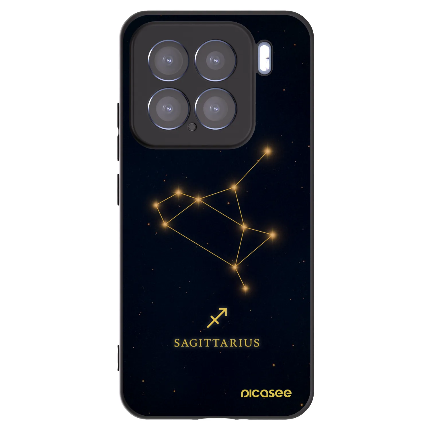 Picasee silikonski črni ovitek za Xiaomi 15 - SAGITTARIUS
