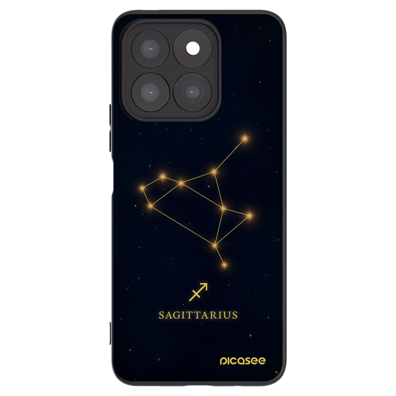 Picasee silikonski črni ovitek za Honor X8c - SAGITTARIUS