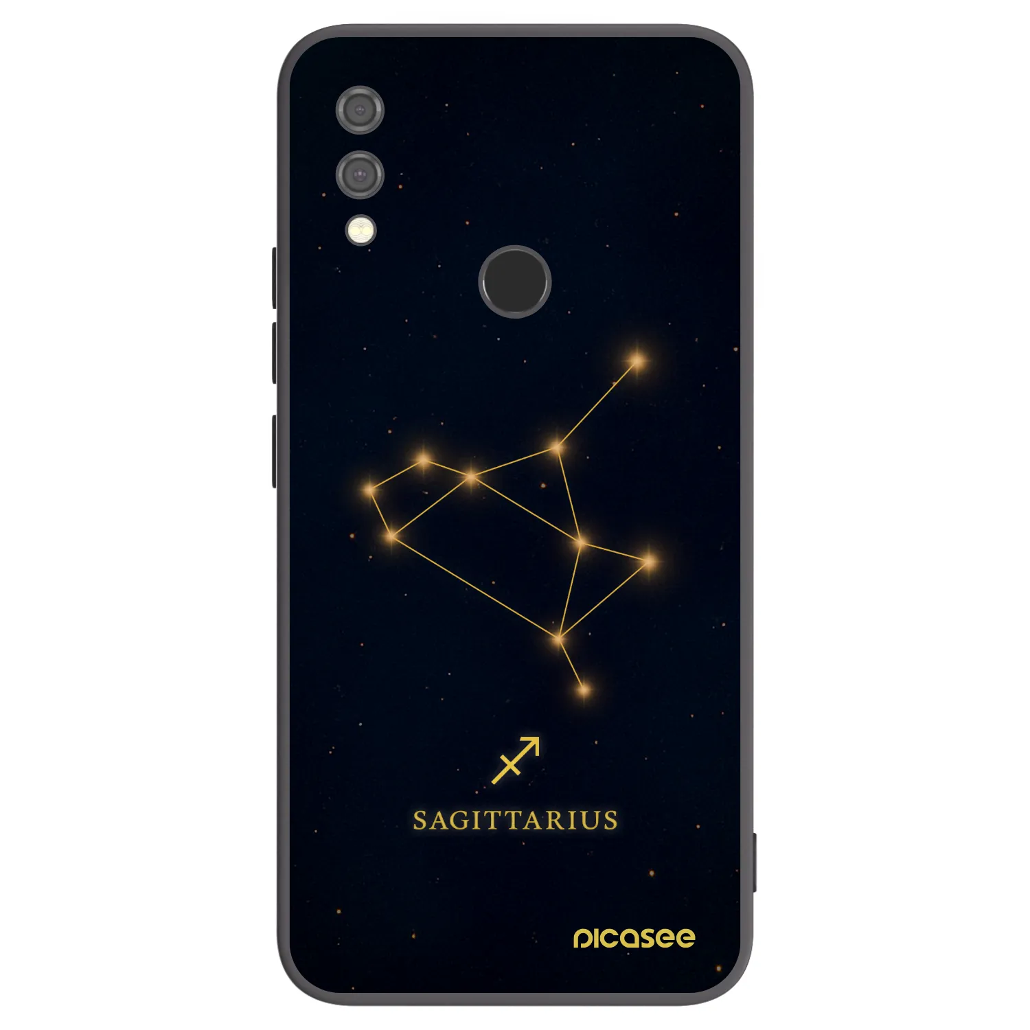 Picasee silikonski črni ovitek za Xiaomi Redmi Note 7 - SAGITTARIUS
