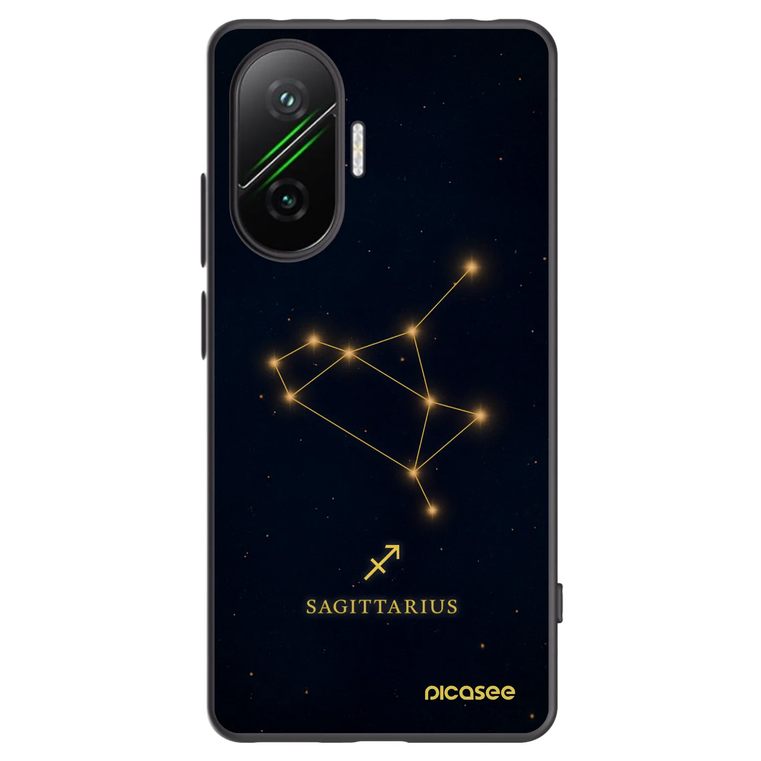 Picasee silikonski črni ovitek za Xiaomi Poco F7 5G - SAGITTARIUS