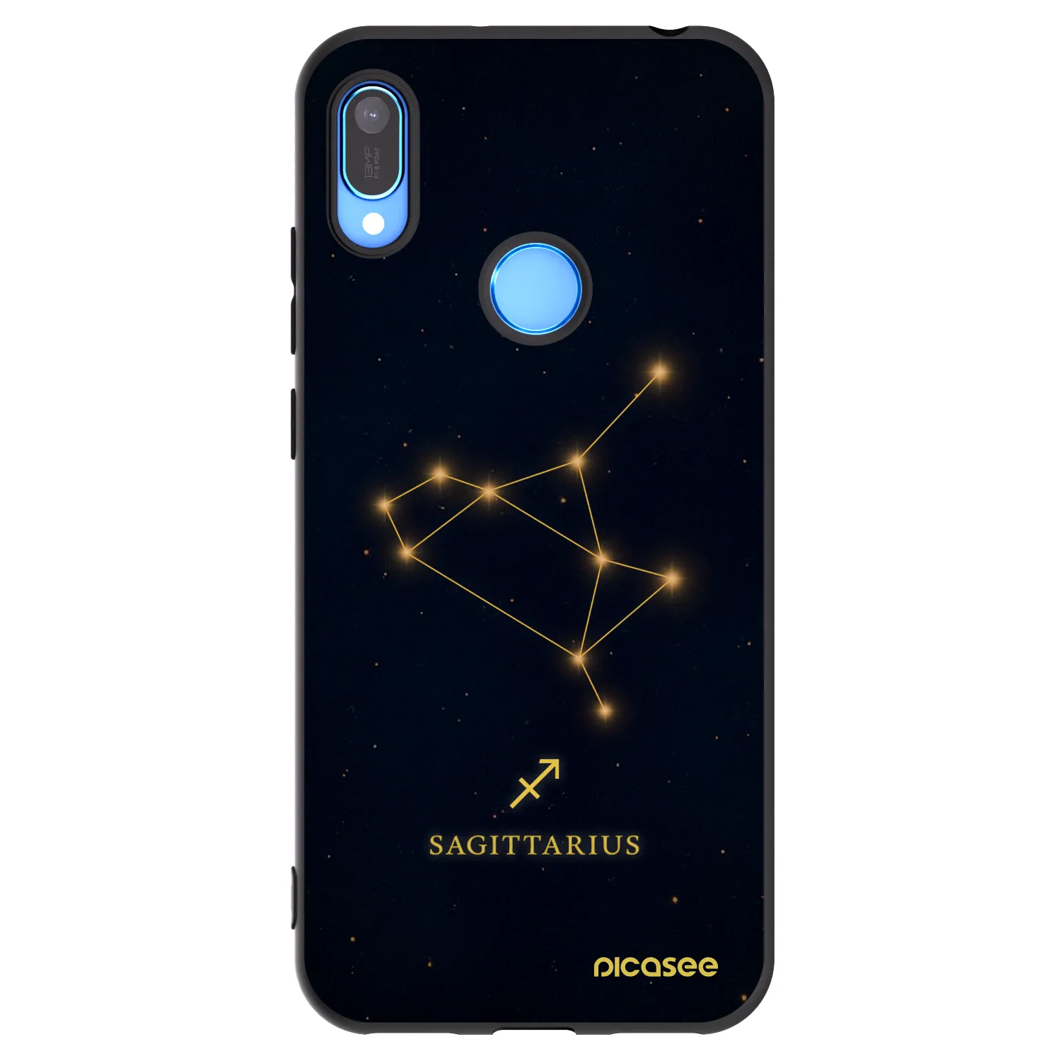 Picasee silikonski črni ovitek za Huawei Y6 2019 - SAGITTARIUS