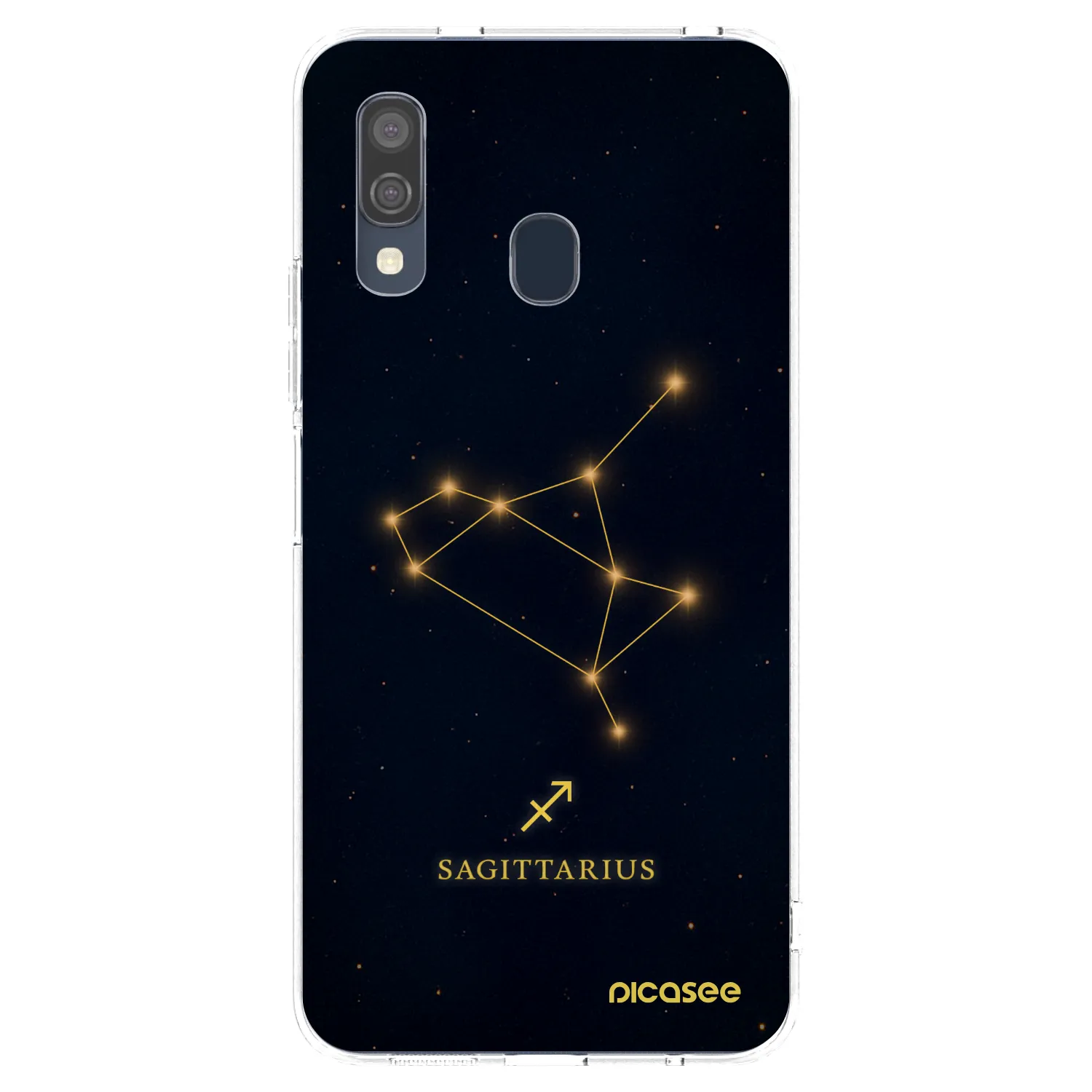 Picasee silikonski prozorni ovitek za Samsung Galaxy A40 A405F - SAGITTARIUS