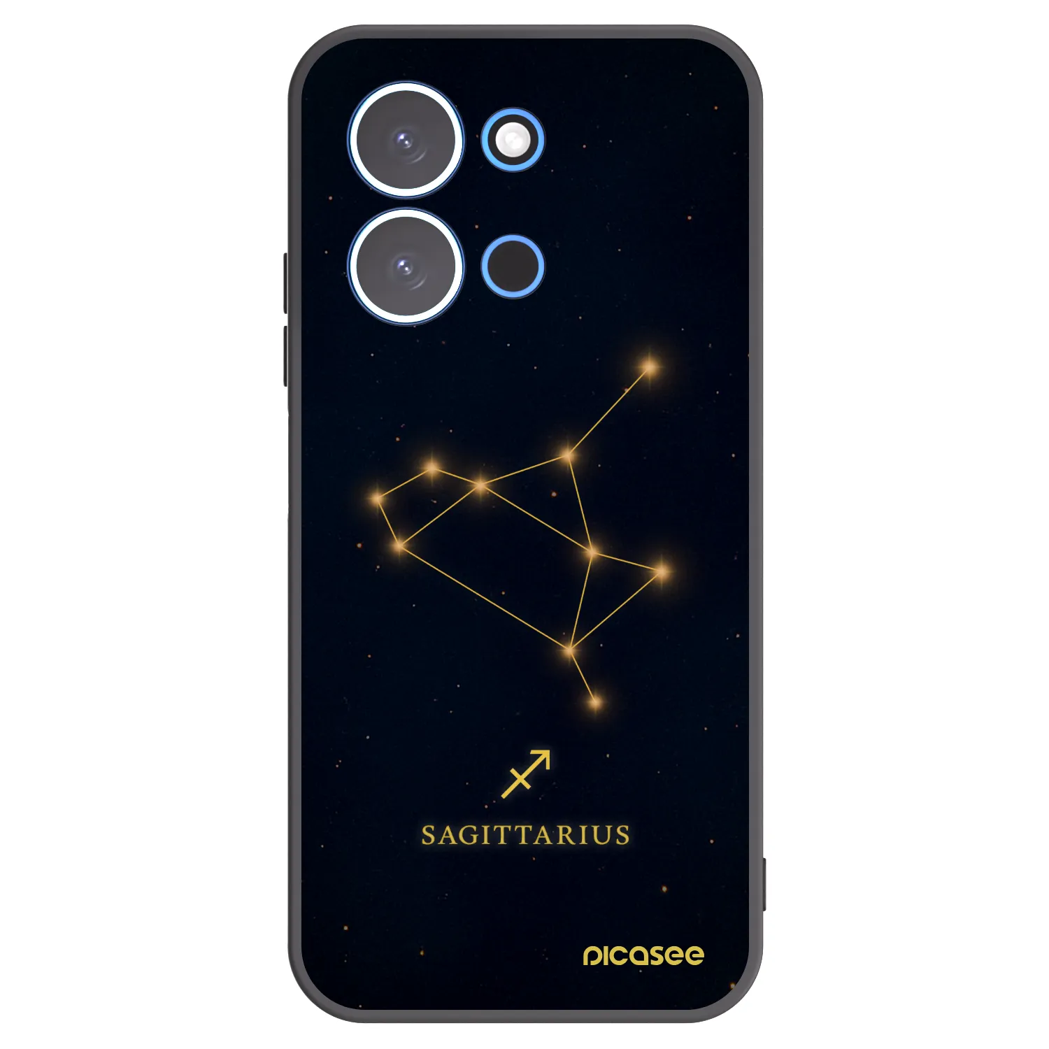 Picasee silikonski črni ovitek za Xiaomi Redmi 15C 4G - SAGITTARIUS