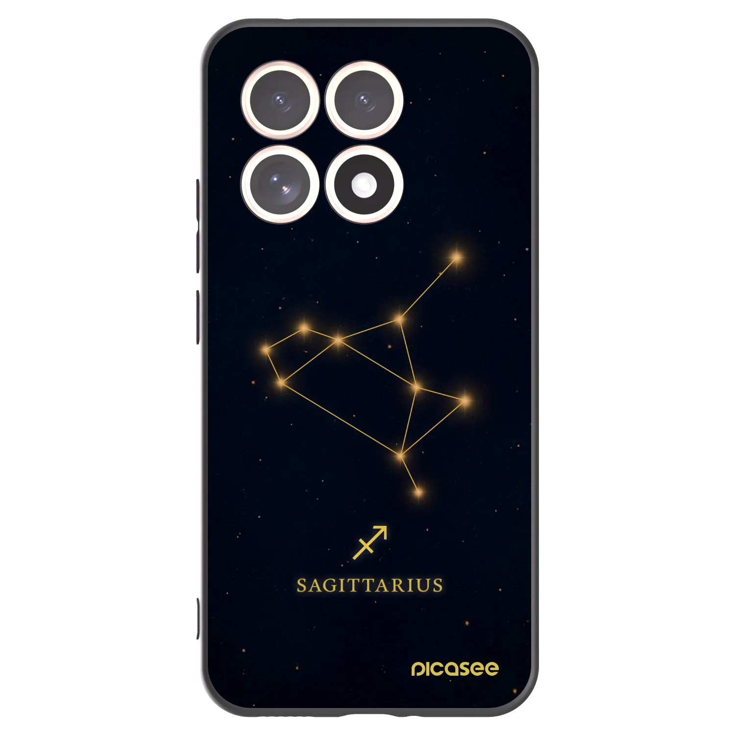 Picasee silikonski črni ovitek za Xiaomi 15T - SAGITTARIUS