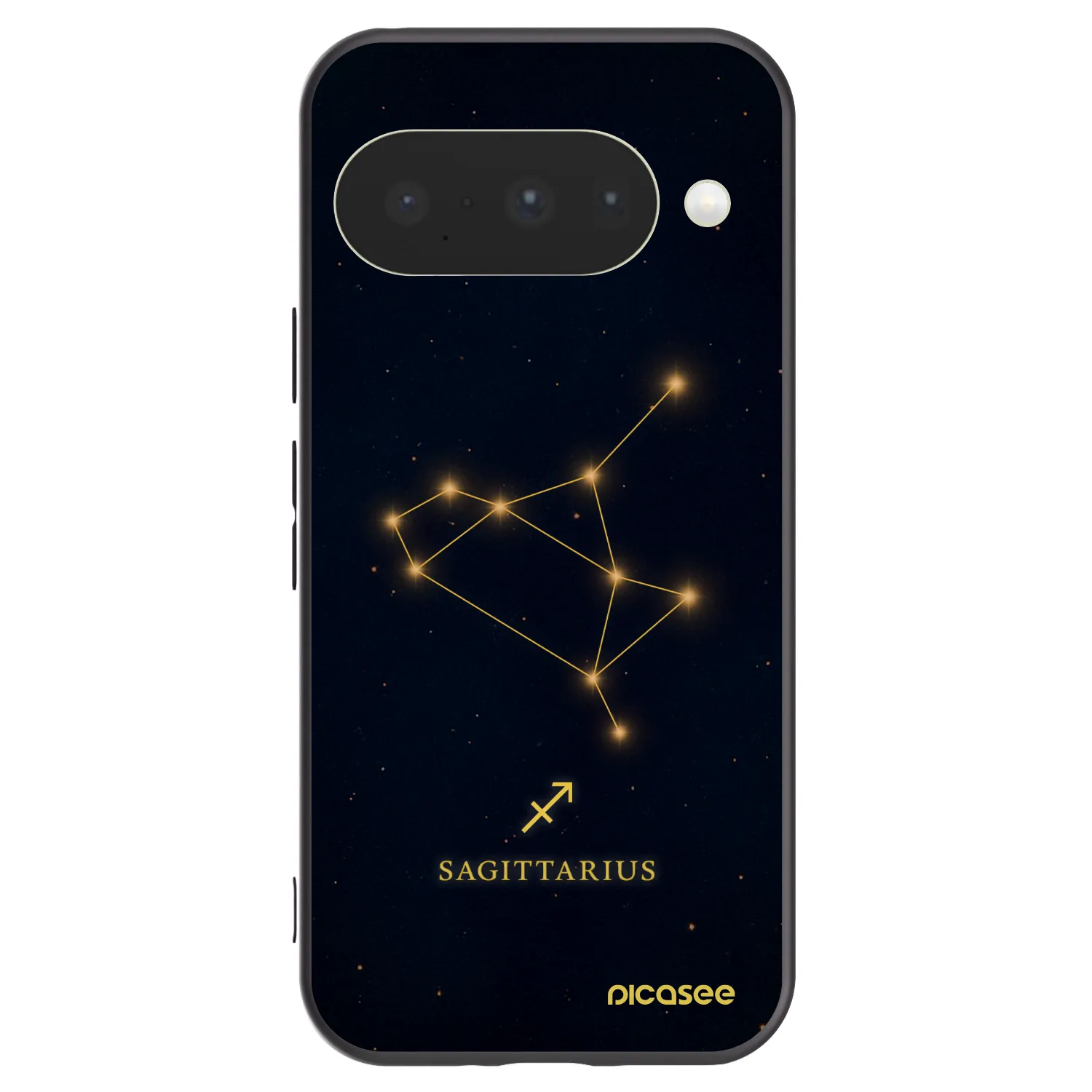 Picasee silikonski črni ovitek za Google Pixel 10 - SAGITTARIUS