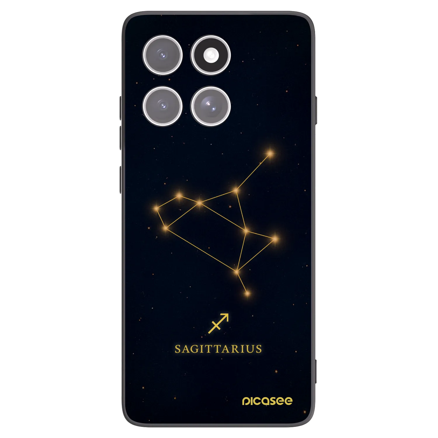 Picasee silikonski črni ovitek za Motorola Edge 60 Fusion - SAGITTARIUS