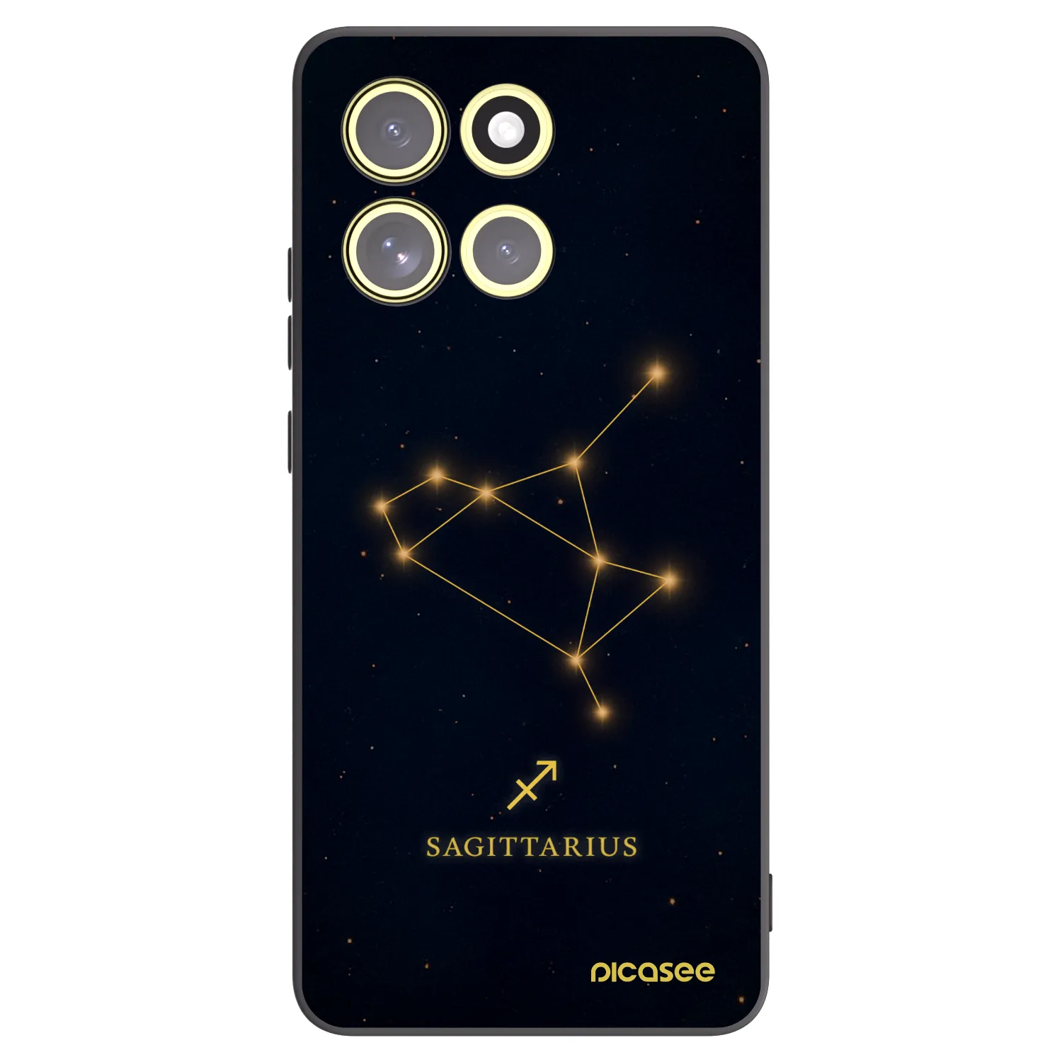 Picasee silikonski črni ovitek za Motorola Moto G86 Power 5G - SAGITTARIUS