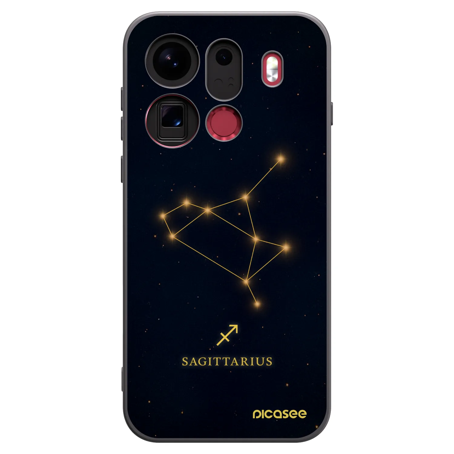 Picasee silikonski črni ovitek za OPPO Find X9 Pro - SAGITTARIUS