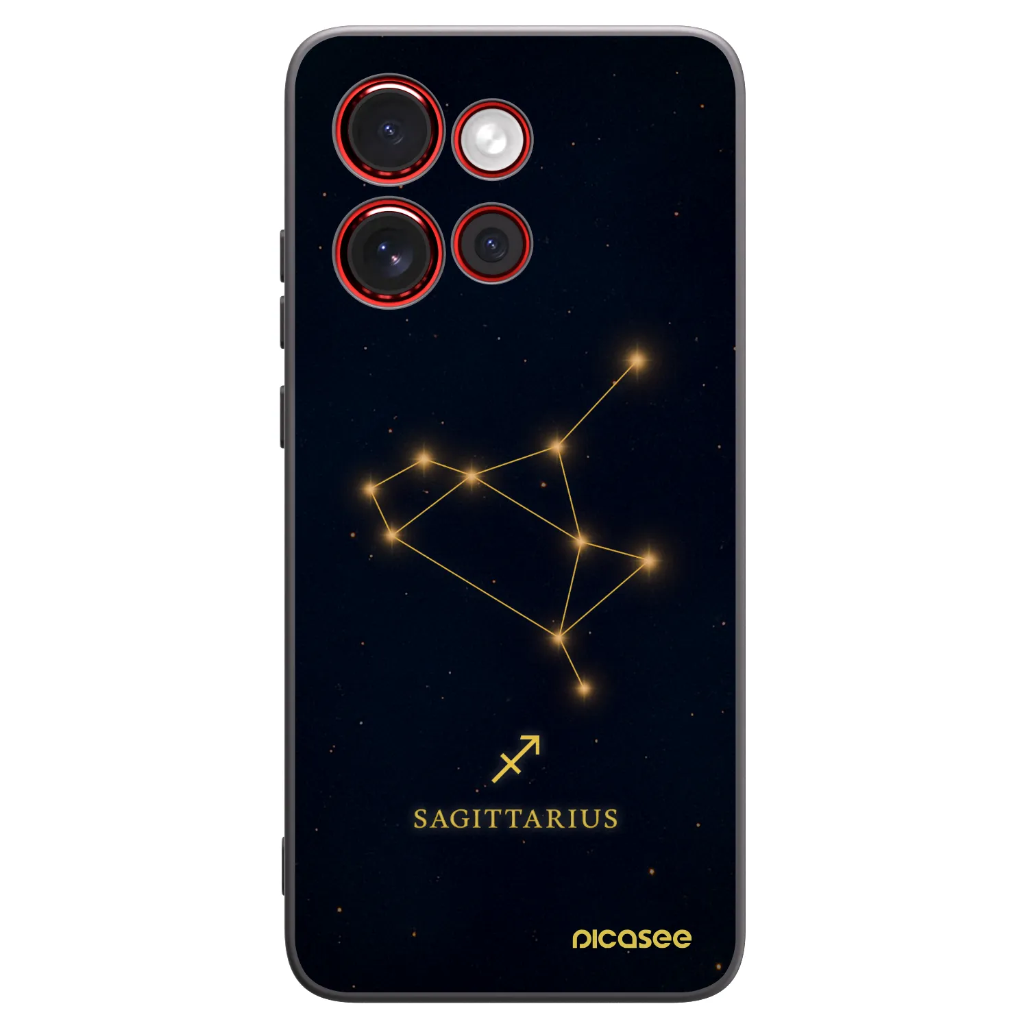 Picasee silikonski črni ovitek za Motorola Edge 60 Neo 5G - SAGITTARIUS