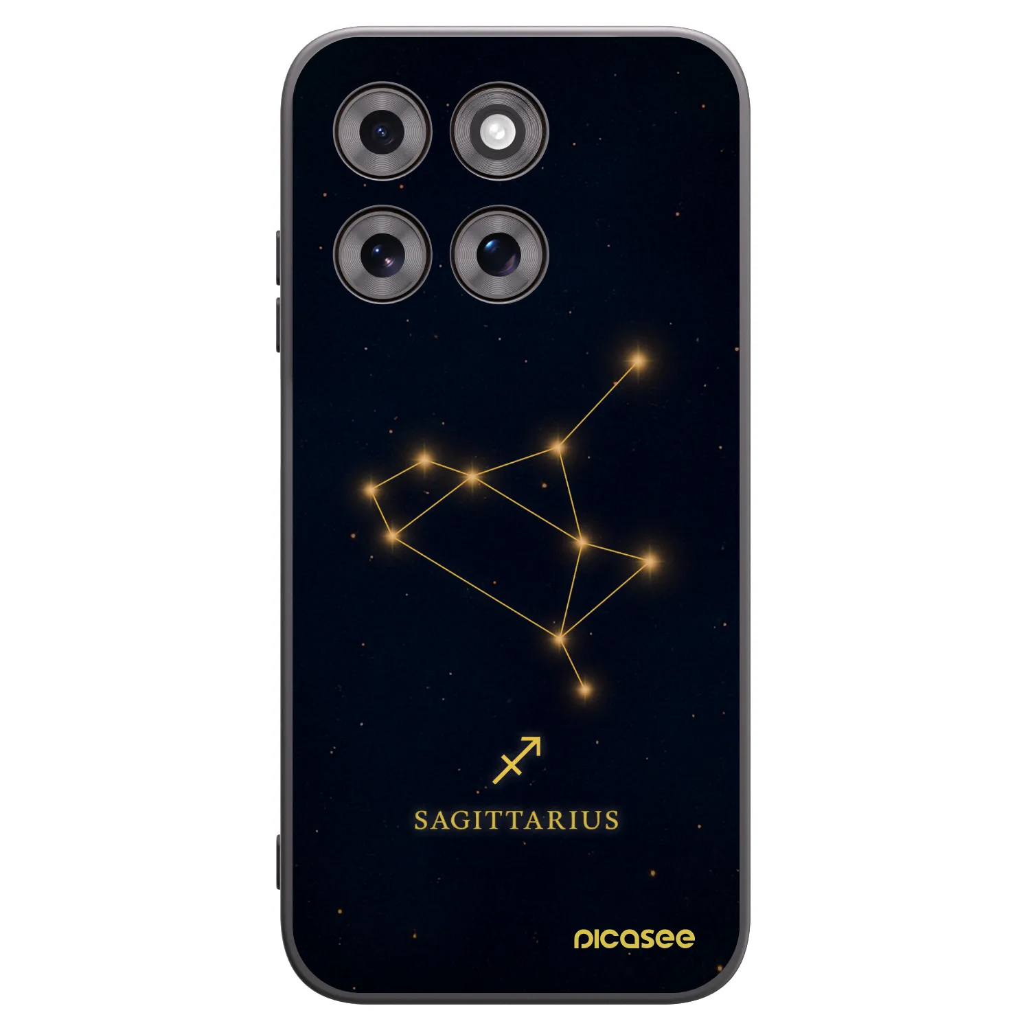 Picasee silikonski črni ovitek za Motorola Moto G77 - SAGITTARIUS