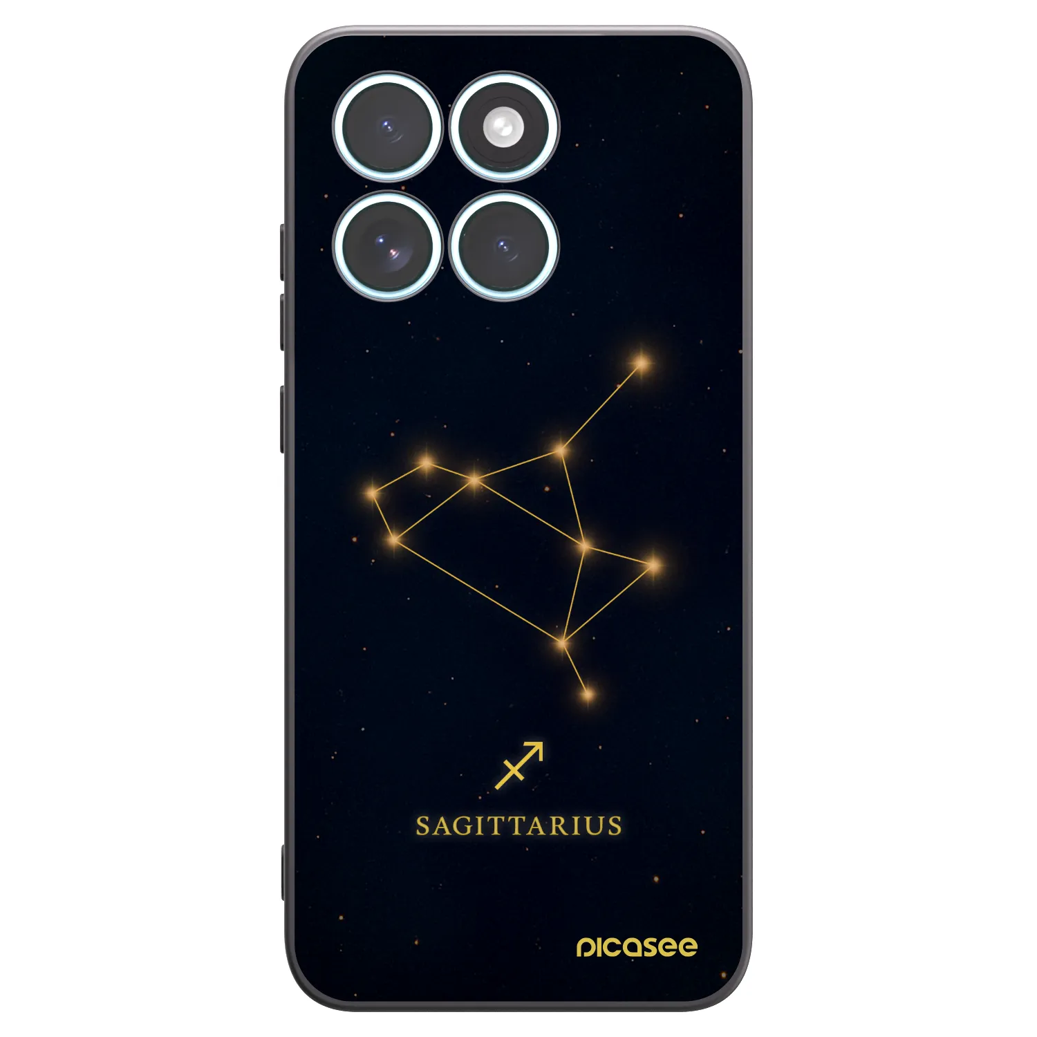 Picasee silikonski črni ovitek za Motorola Edge 70 Fusion - SAGITTARIUS