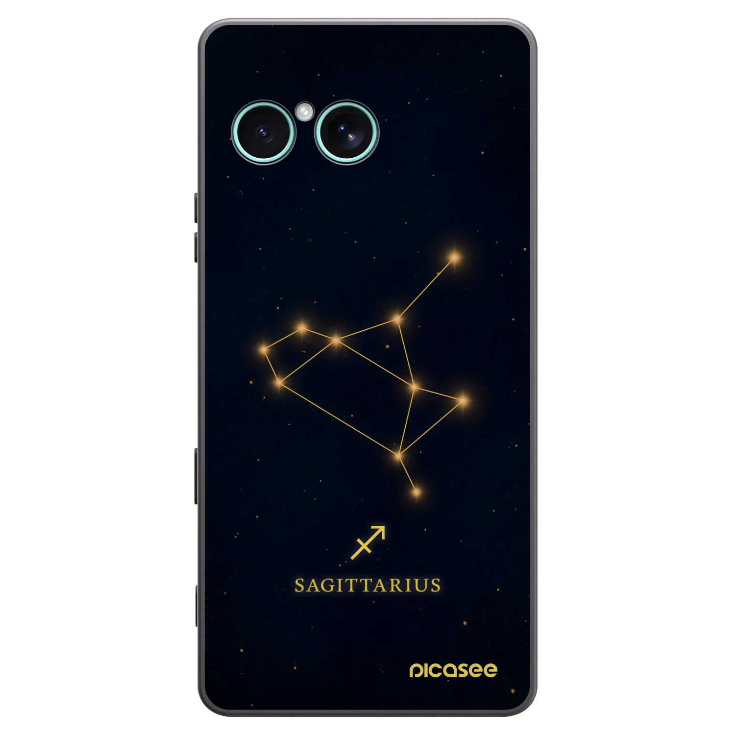 Picasee silikonski črni ovitek za Sony Xperia 10 VII - SAGITTARIUS