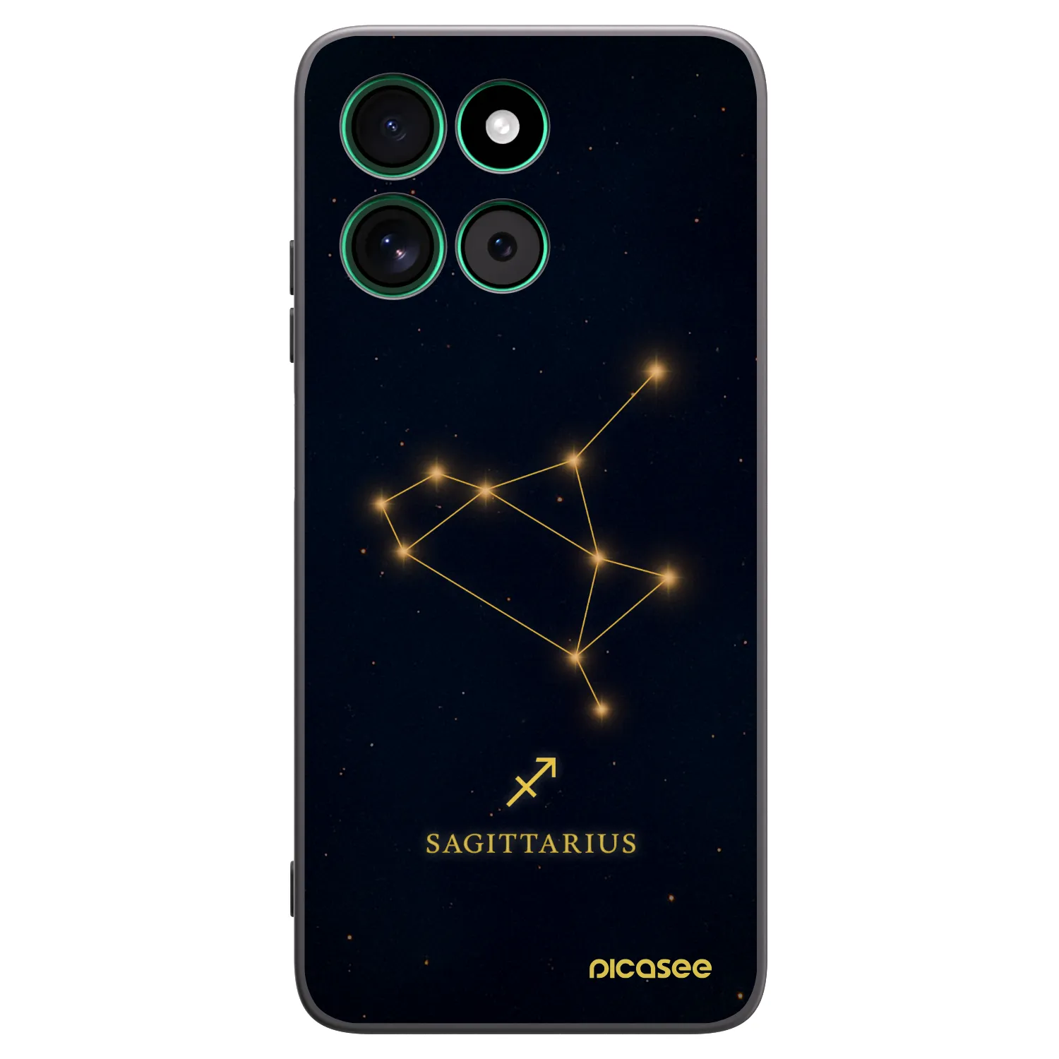 Picasee silikonski črni ovitek za Motorola Moto G57 Power - SAGITTARIUS