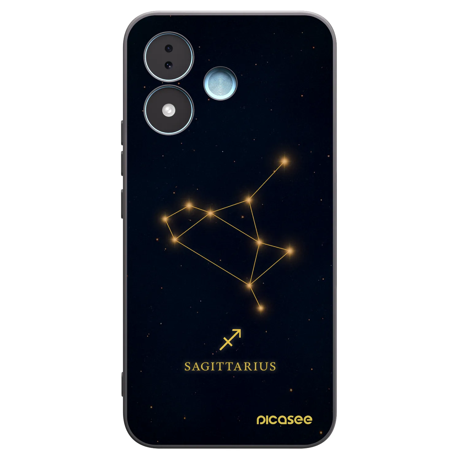 Picasee silikonski črni ovitek za Xiaomi Redmi Note 17 5G - SAGITTARIUS