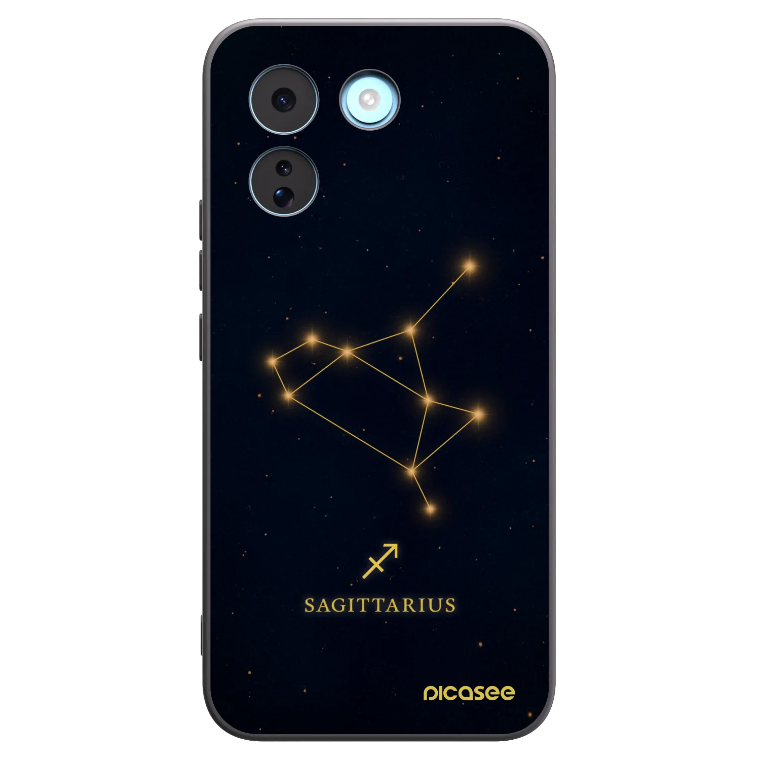 Picasee silikonski črni ovitek za Xiaomi Redmi Note 17 Pro MAX 5G - SAGITTARIUS