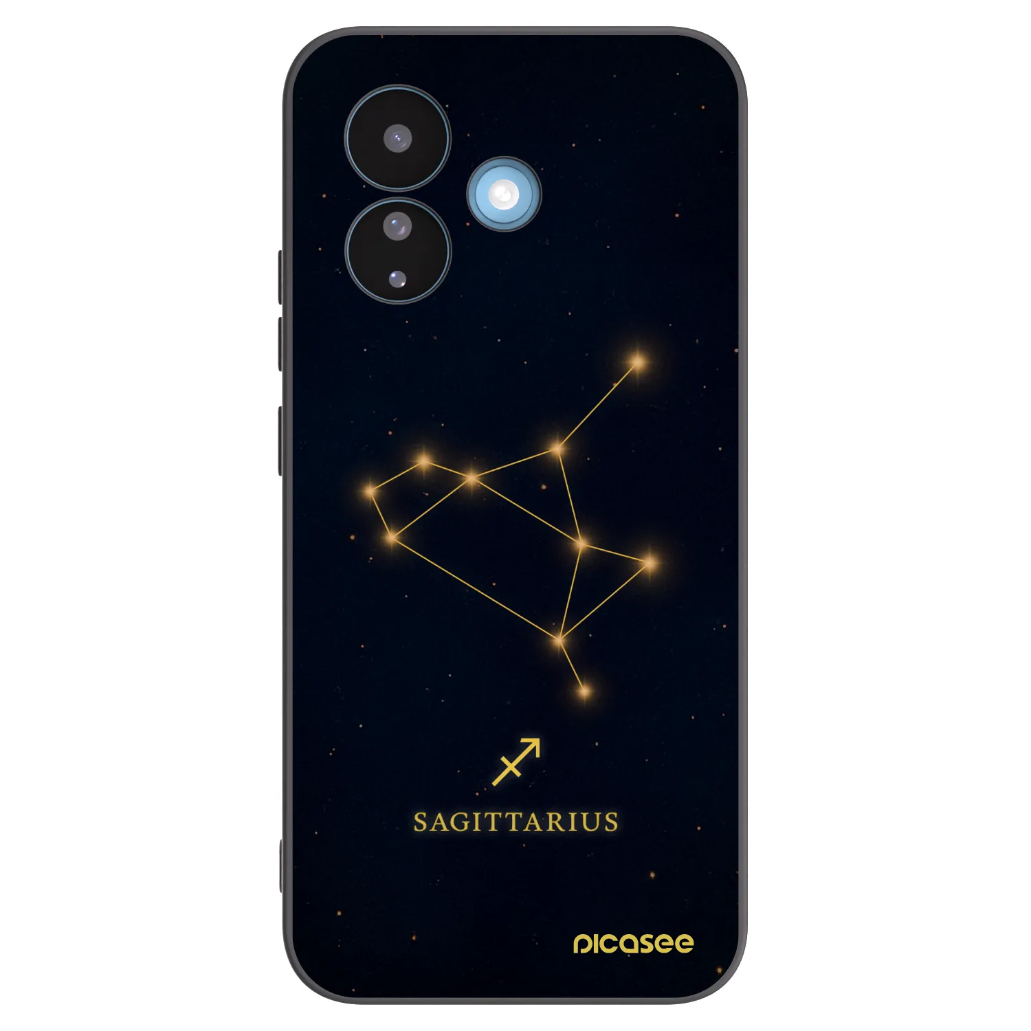 Picasee silikonski črni ovitek za Xiaomi Redmi Note 17 Pro 5G - SAGITTARIUS
