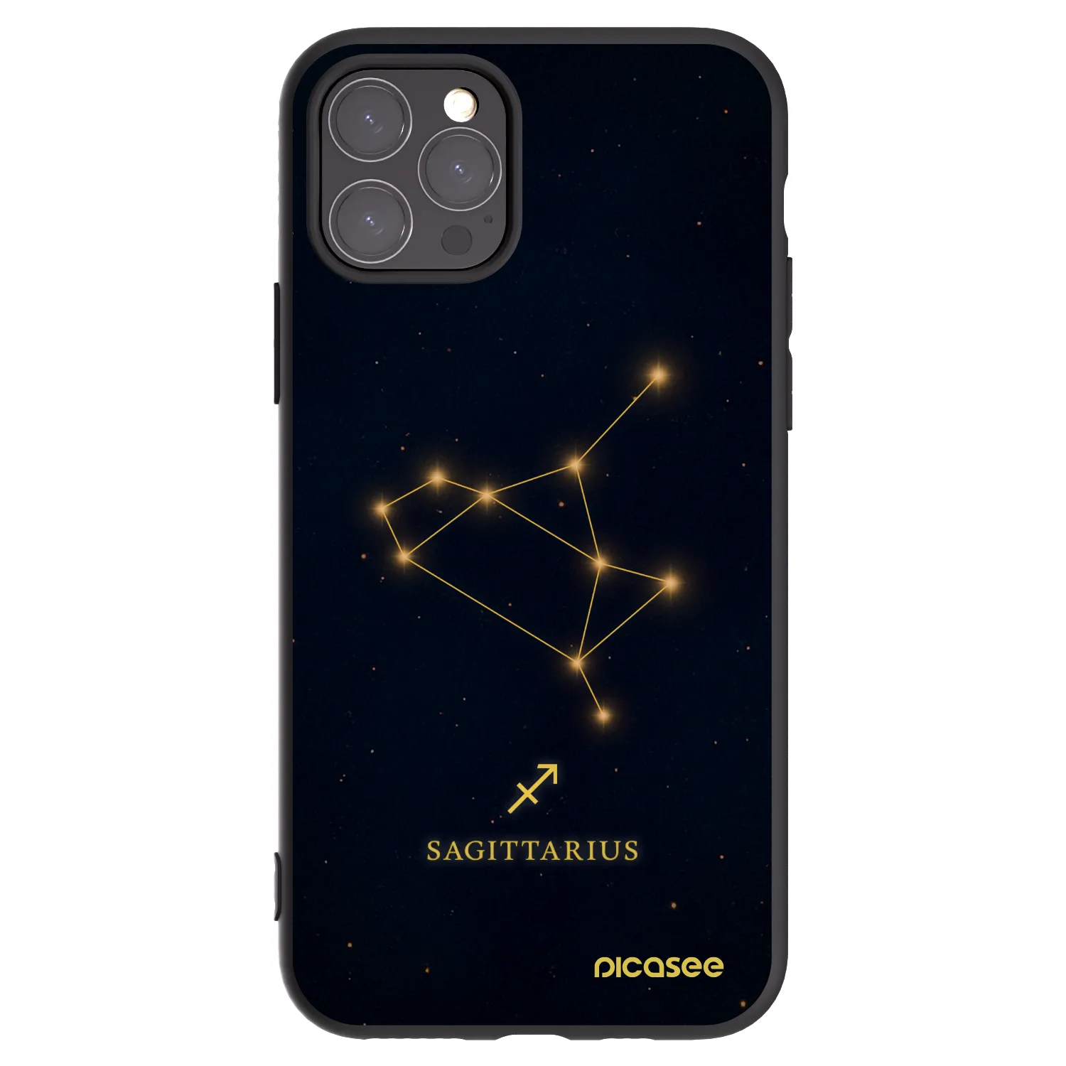 Picasee silikonski črni ovitek za Apple iPhone 11 Pro - SAGITTARIUS