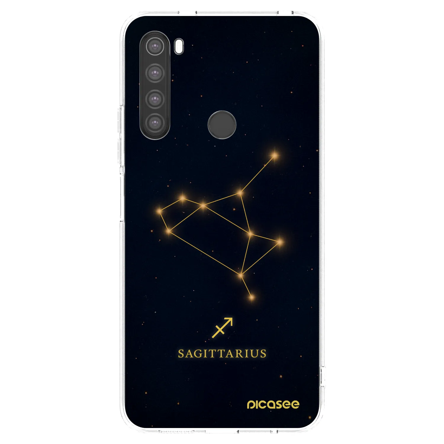 Picasee silikonski prozorni ovitek za Xiaomi Redmi Note 8 - SAGITTARIUS