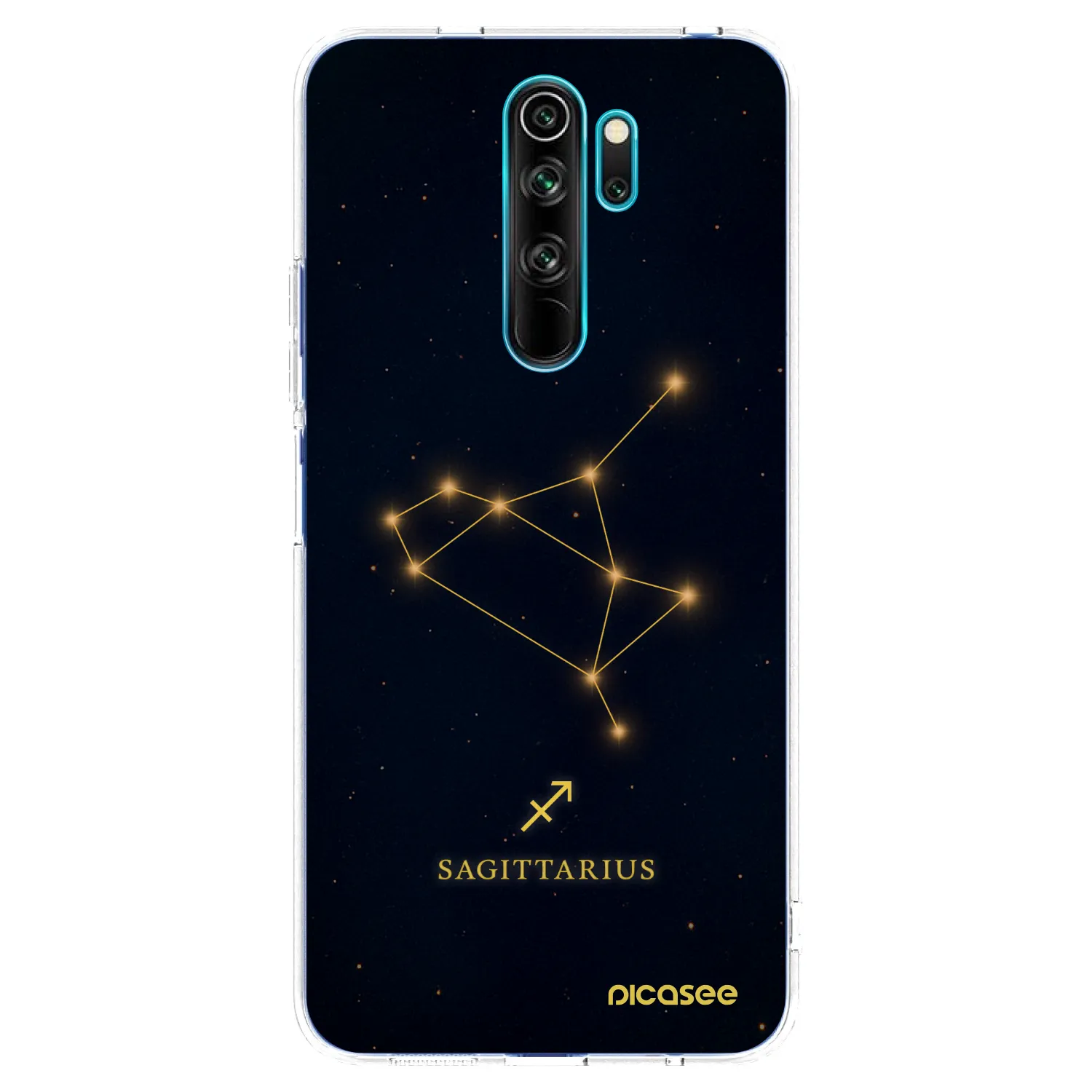 Picasee silikonski prozorni ovitek za Xiaomi Redmi Note 8 Pro - SAGITTARIUS