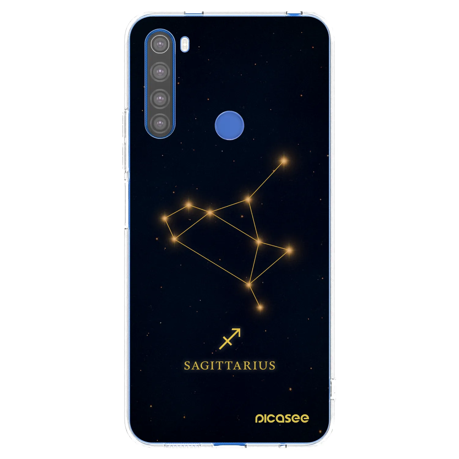 Picasee silikonski prozorni ovitek za Xiaomi Redmi Note 8T - SAGITTARIUS