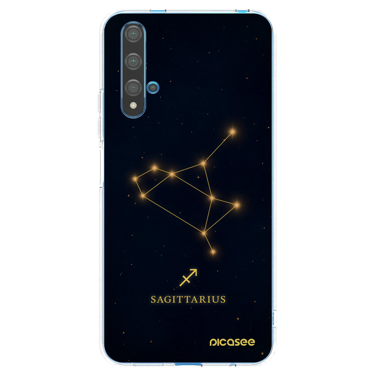 Picasee silikonski prozorni ovitek za Huawei Nova 5T - SAGITTARIUS
